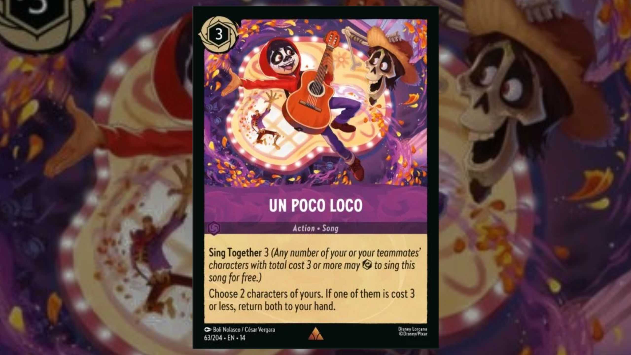 Un Poco Loco card for Lorcana Hyperia City