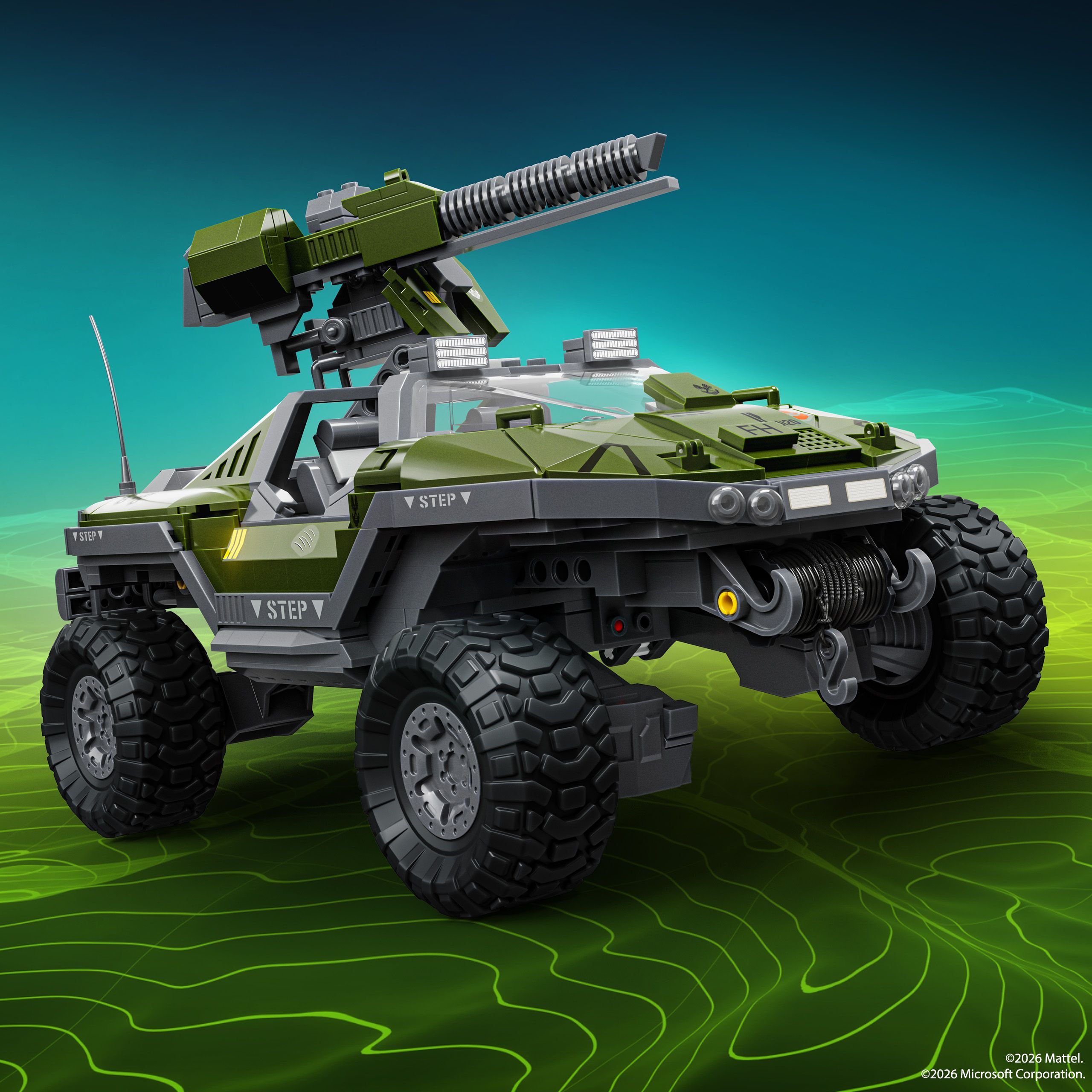 UNSC M12 Warthog Mattel Brick Shop Hero Shot