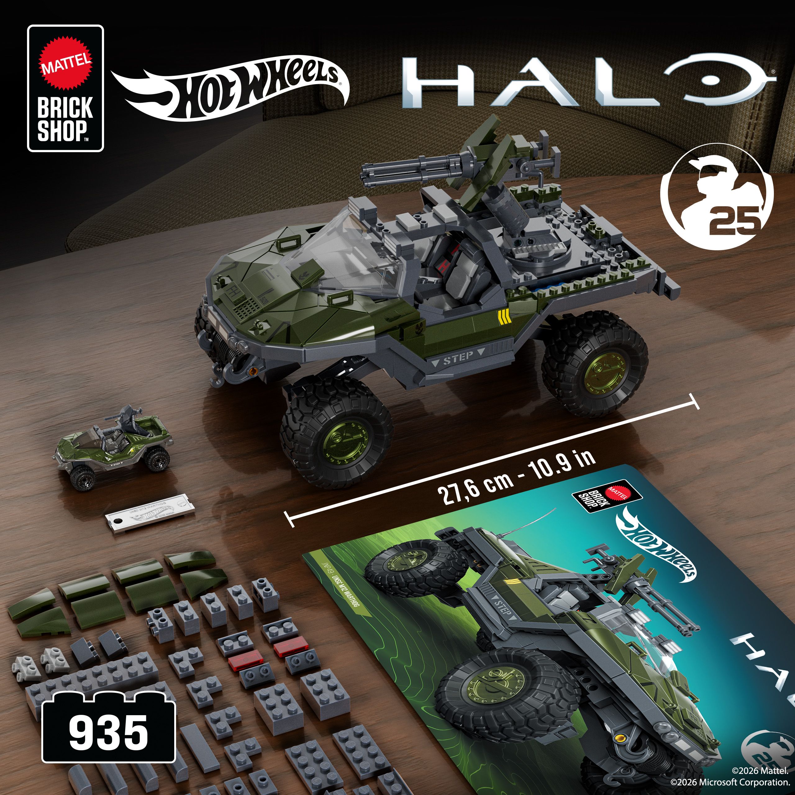 UNSC M12 Warthog Mattel Brick Shop Includes Branding