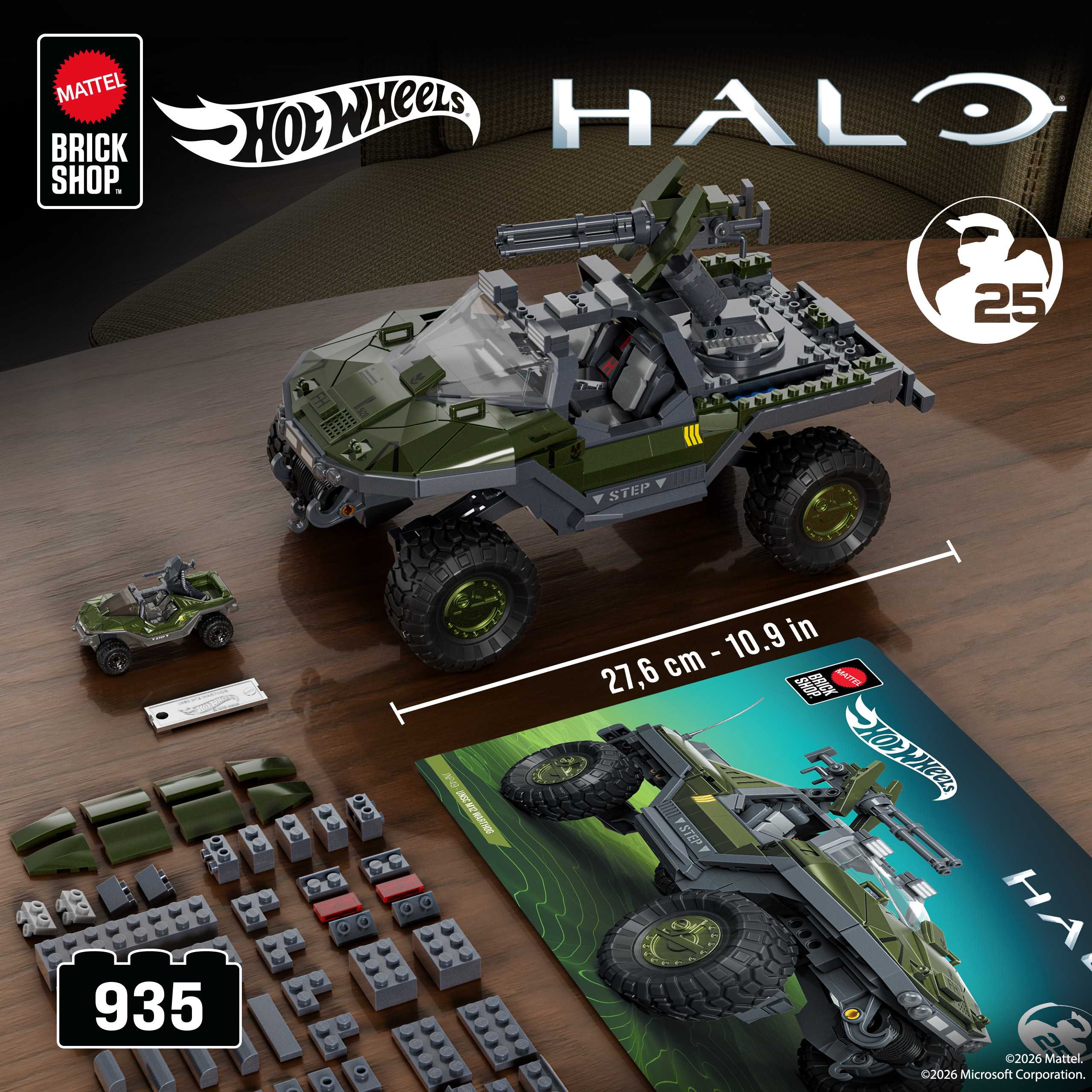 UNSC M12 Warthog Mattel Brick Shop Includes Branding