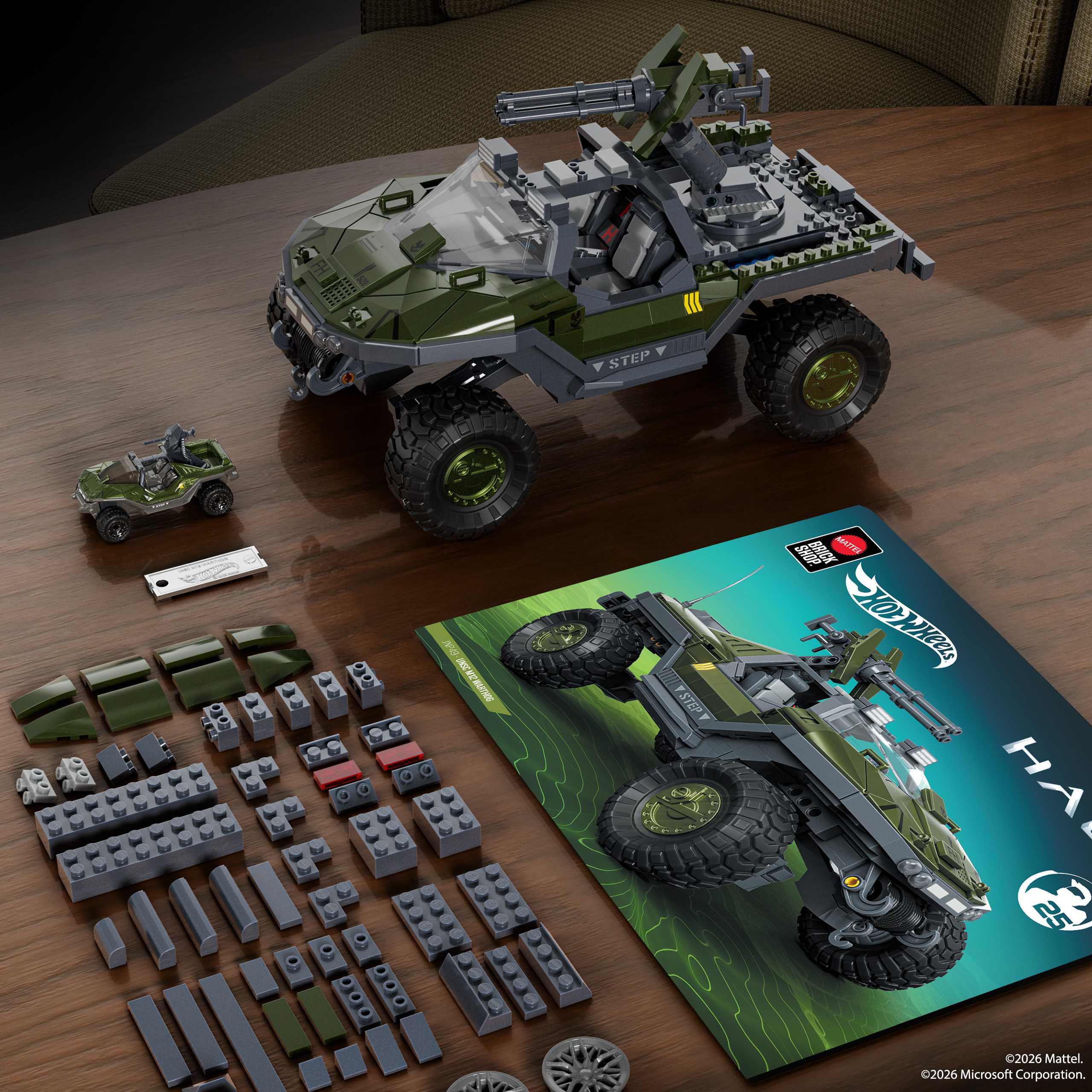 UNSC M12 Warthog Mattel Brick Shop Includes