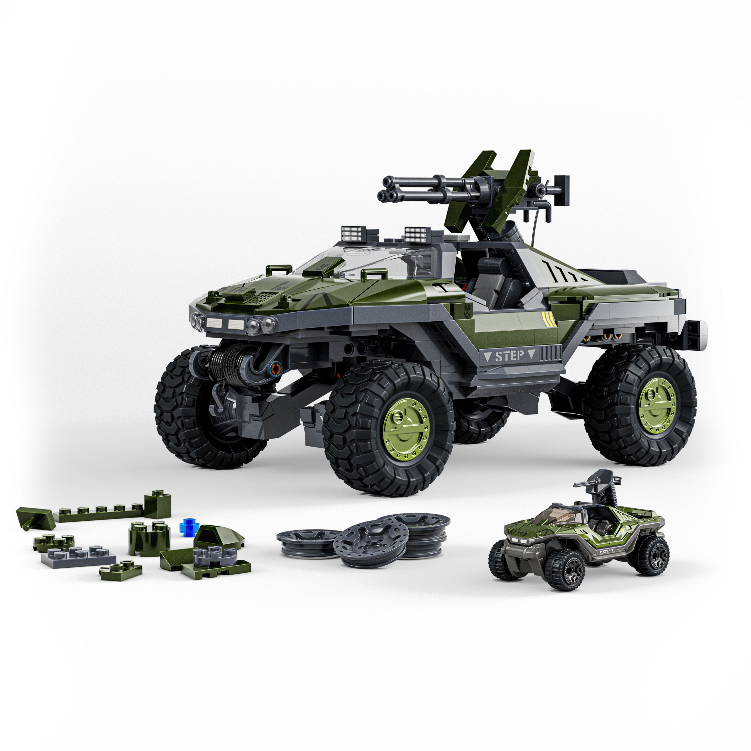 UNSC M12 Warthog Mattel Brick Shop Pieces