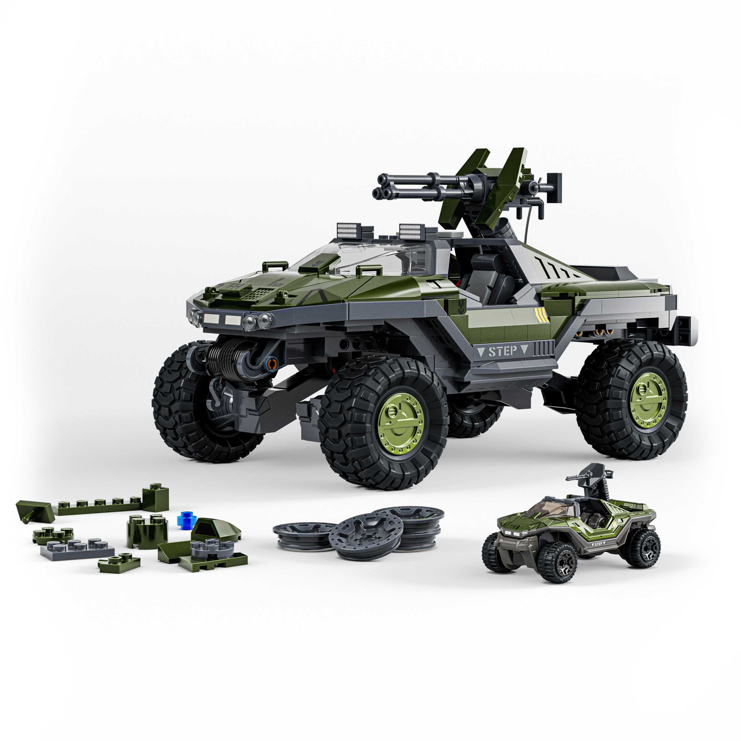 UNSC M12 Warthog Mattel Brick Shop Pieces