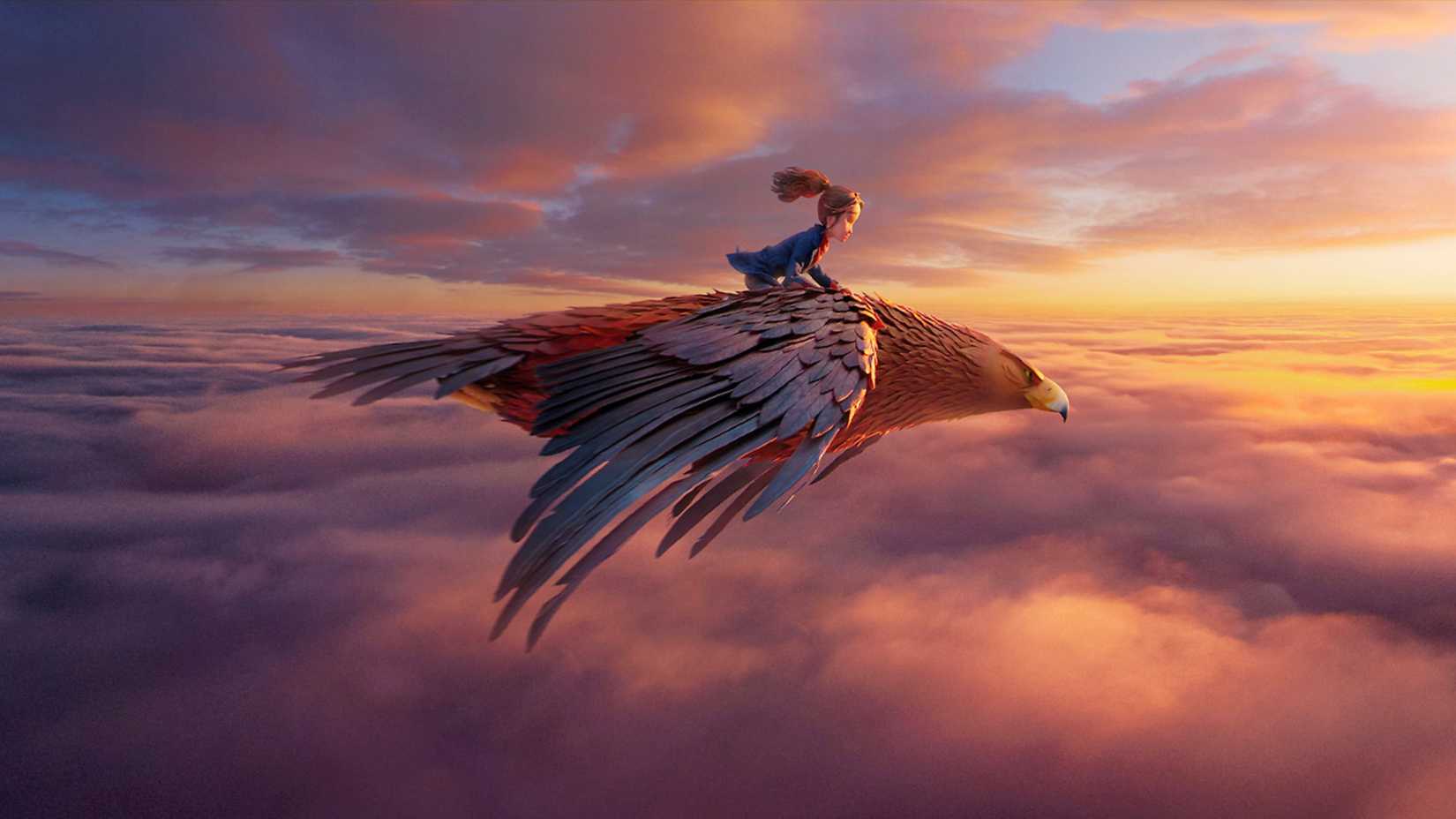 Prue McKeel flying on a crow in Wildwood (2026)
