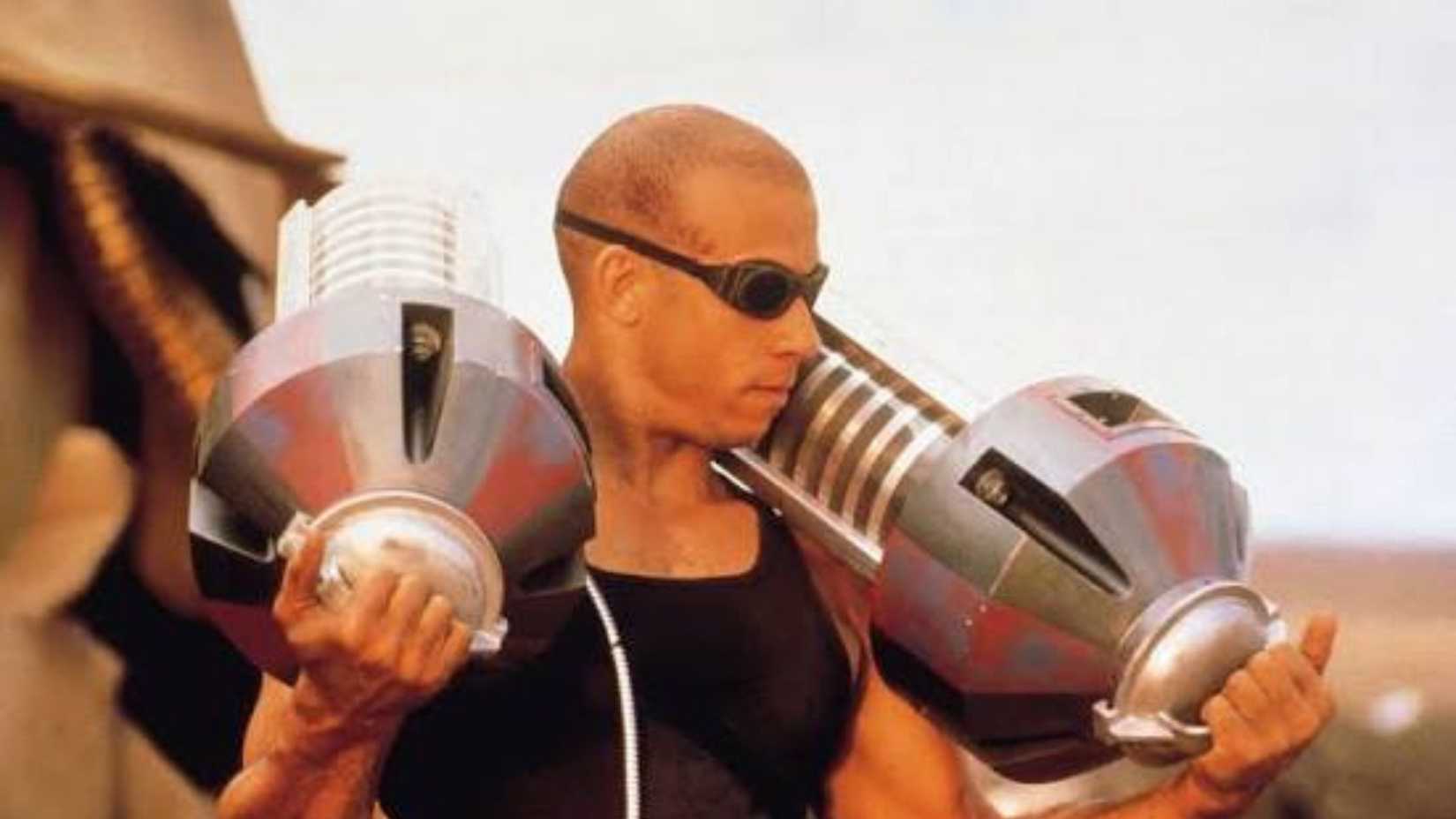 Vin Diesel as Riddick in Pitch Black