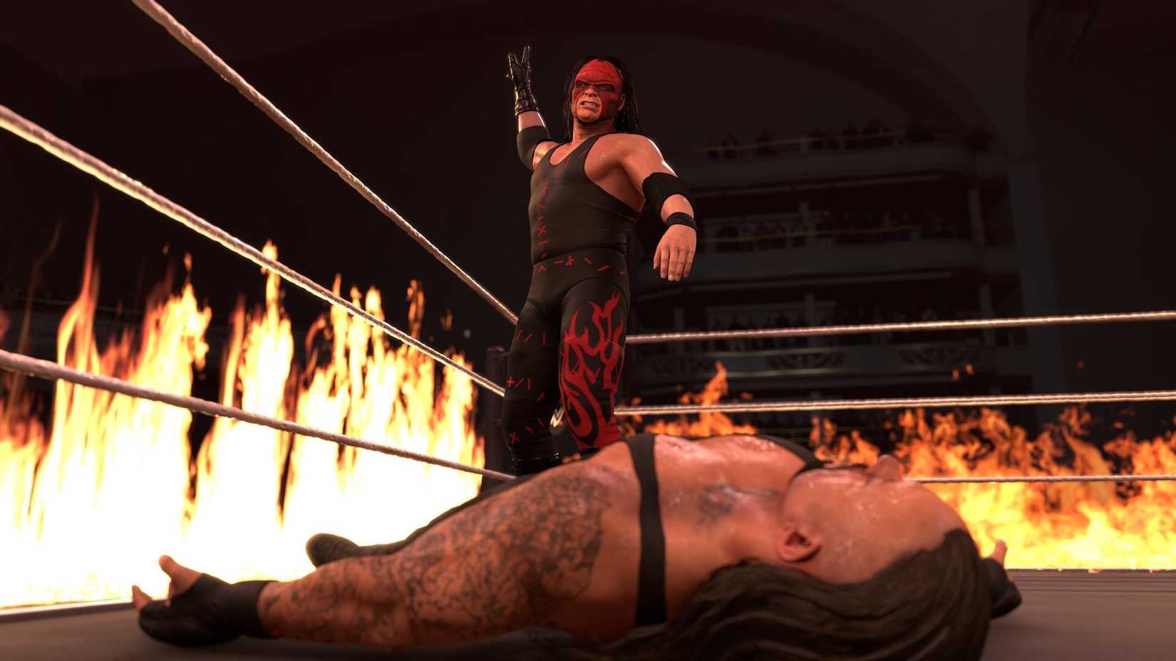 WWE 2K 26 Kane Flames