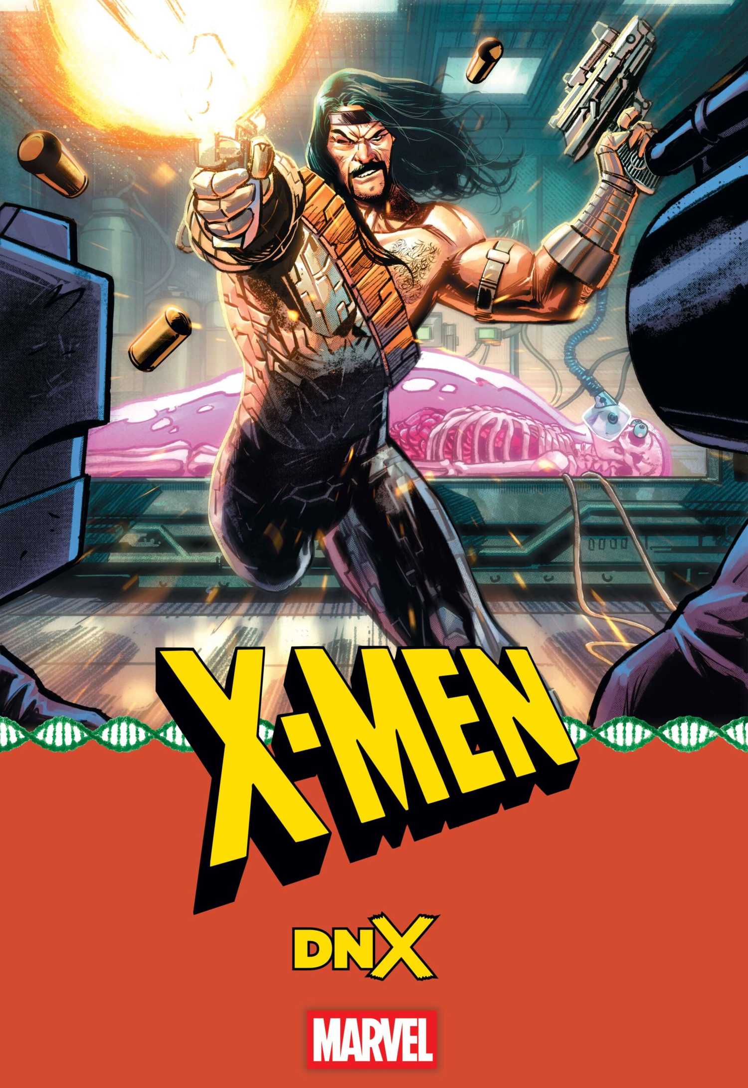 x-men 39 cover showing john greycrow charging into battle