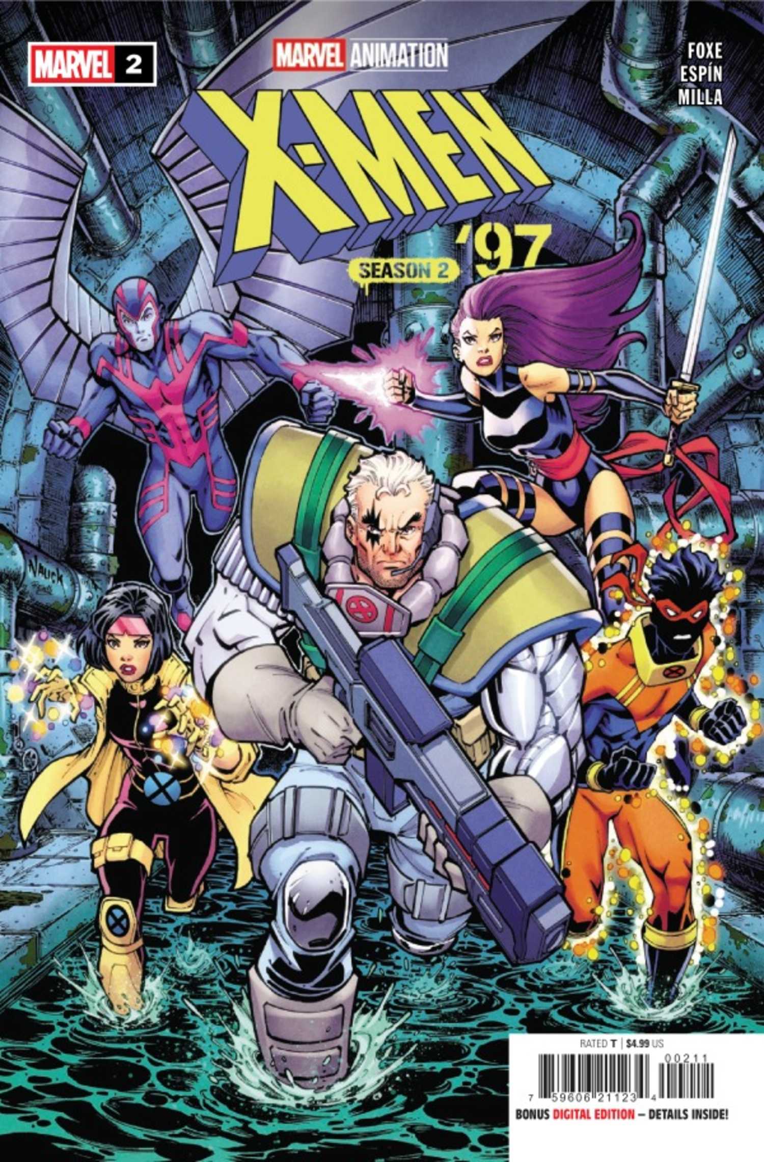 X-Men '97 Season Two #2, Cable leading X-Force into battle