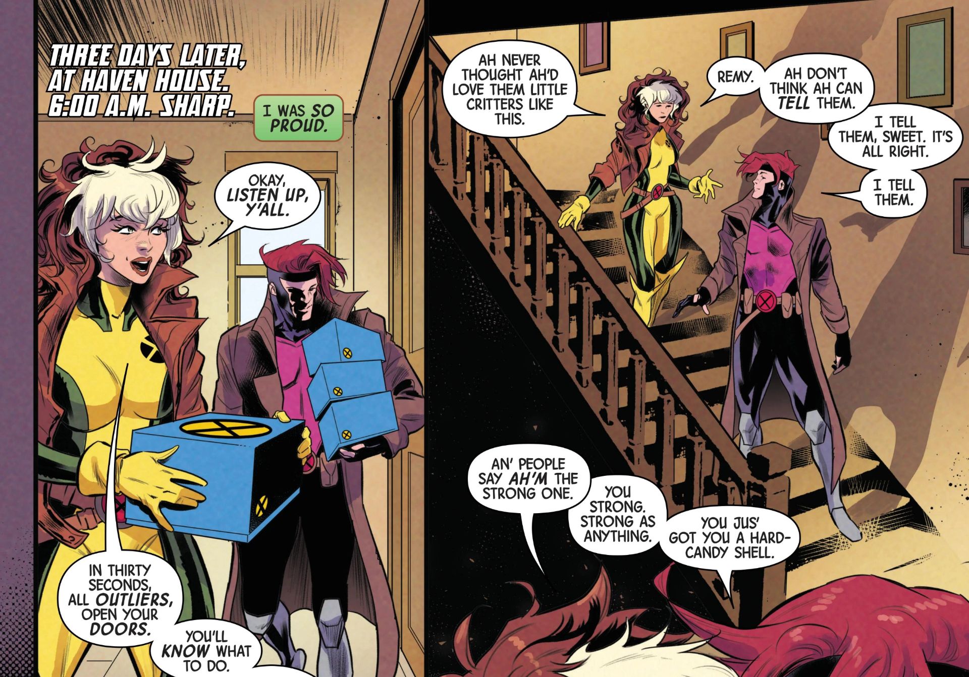 X-MEN'S ROGUE AND GAMBIT CROWN THE NEW MUTANTS