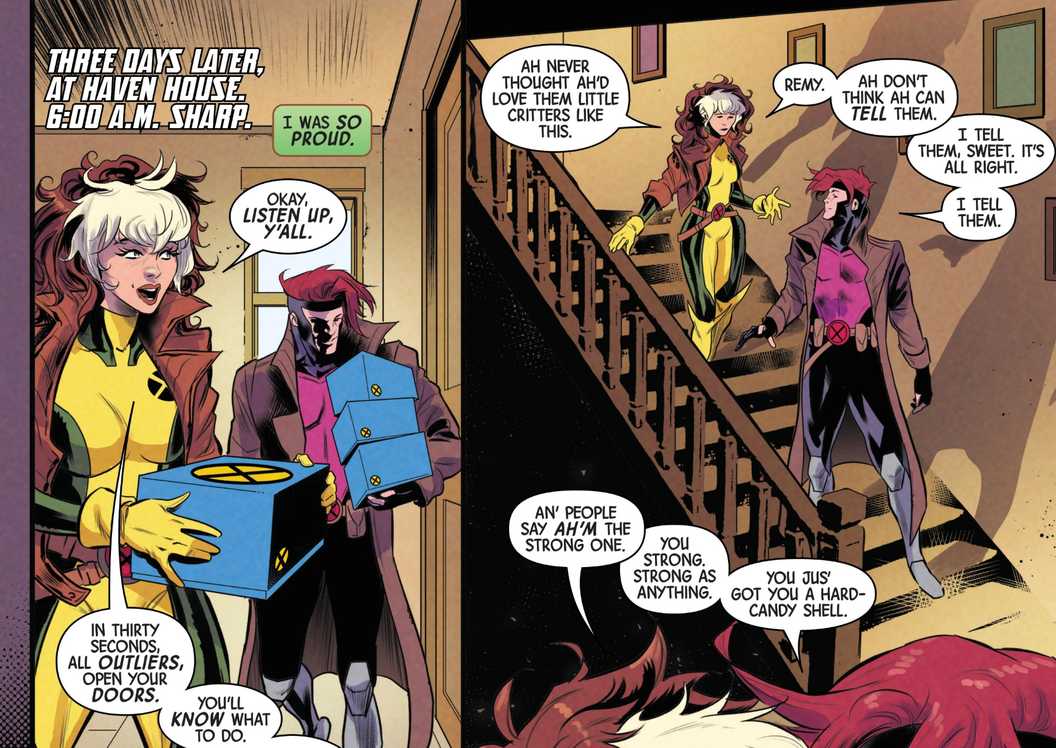 X-MEN'S ROGUE AND GAMBIT CROWN THE NEW MUTANTS