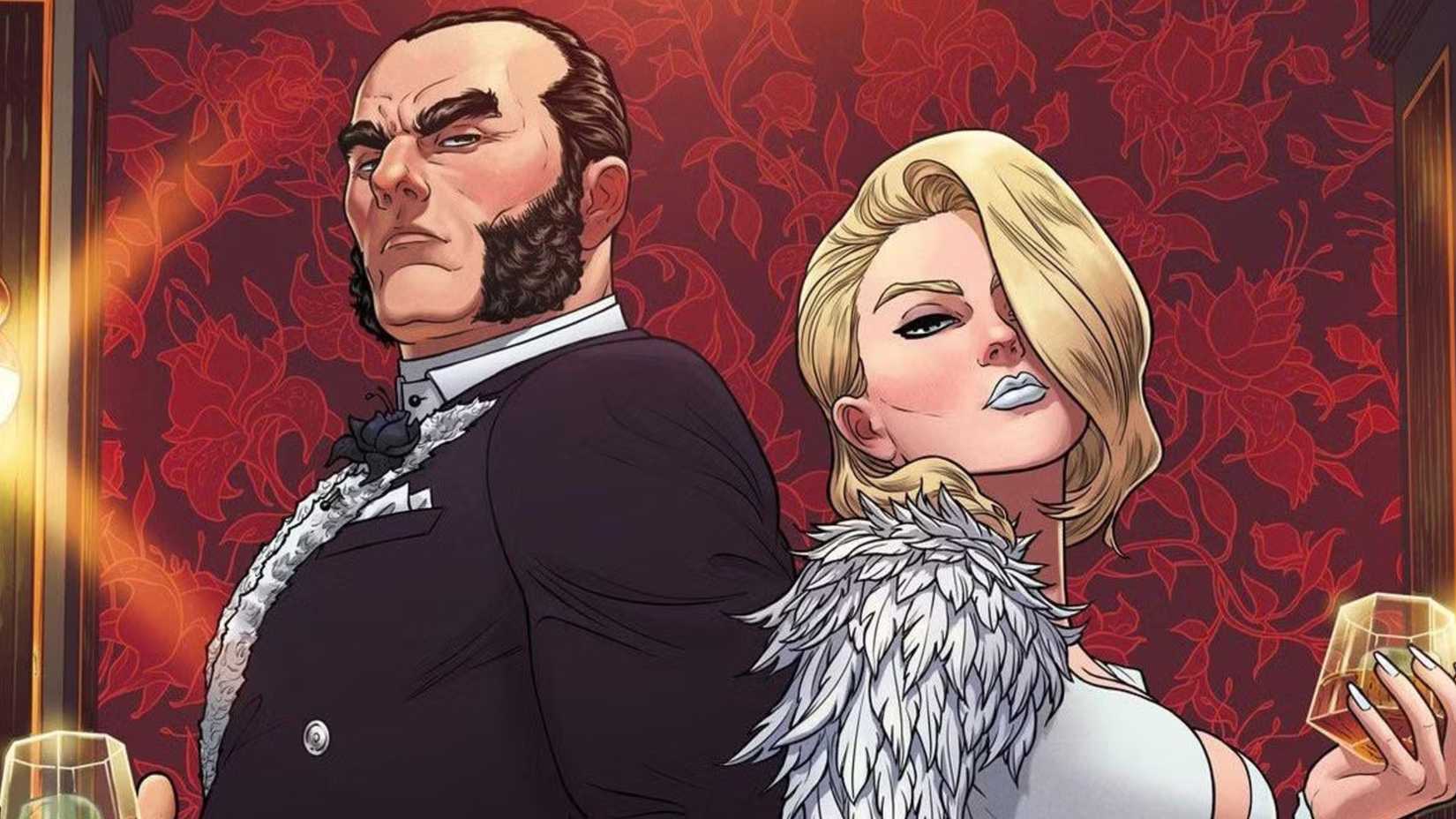 x-men's sebastian shaw and emma frost