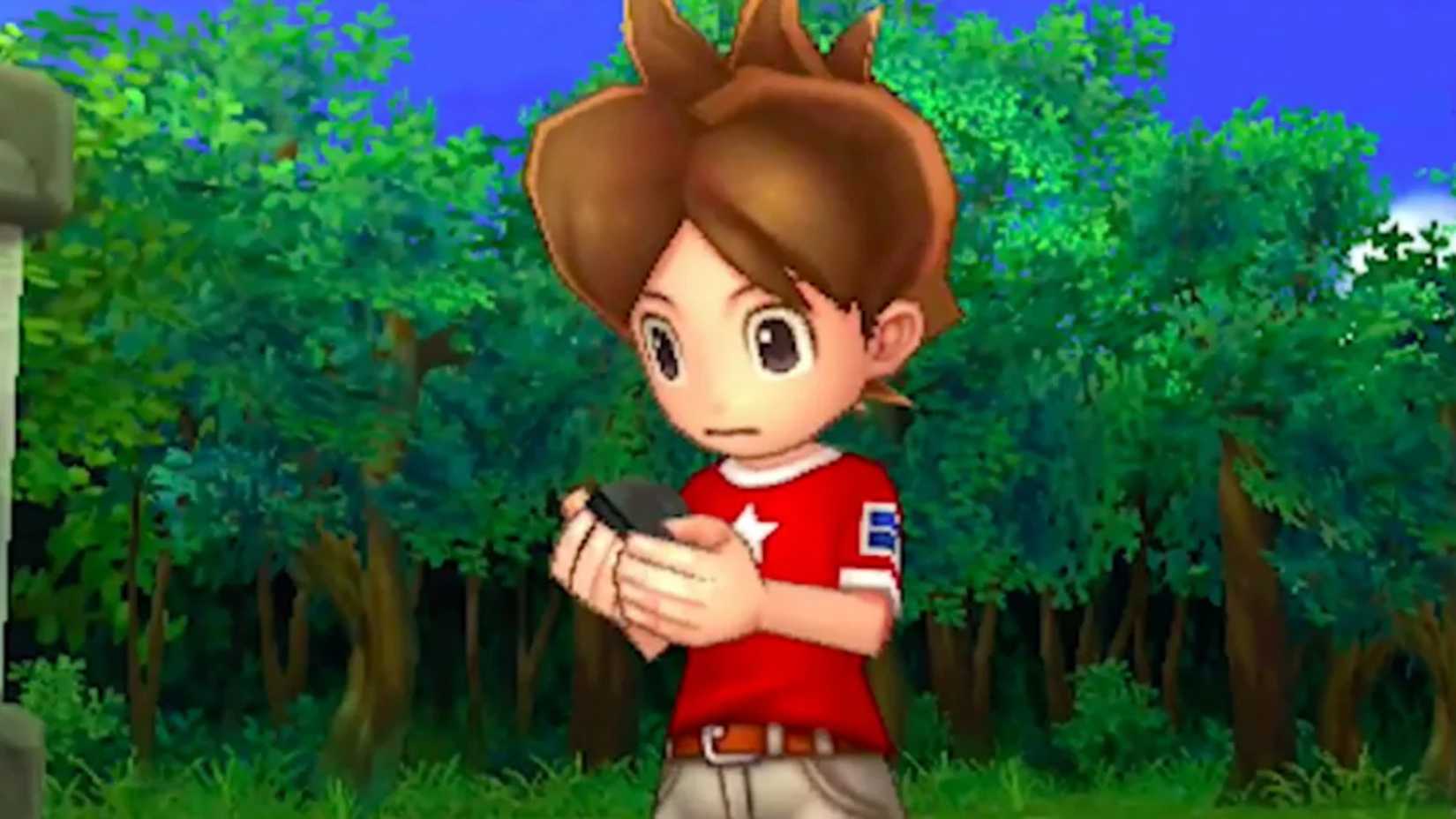 Nate looks surprised in Yo-kai Watch.