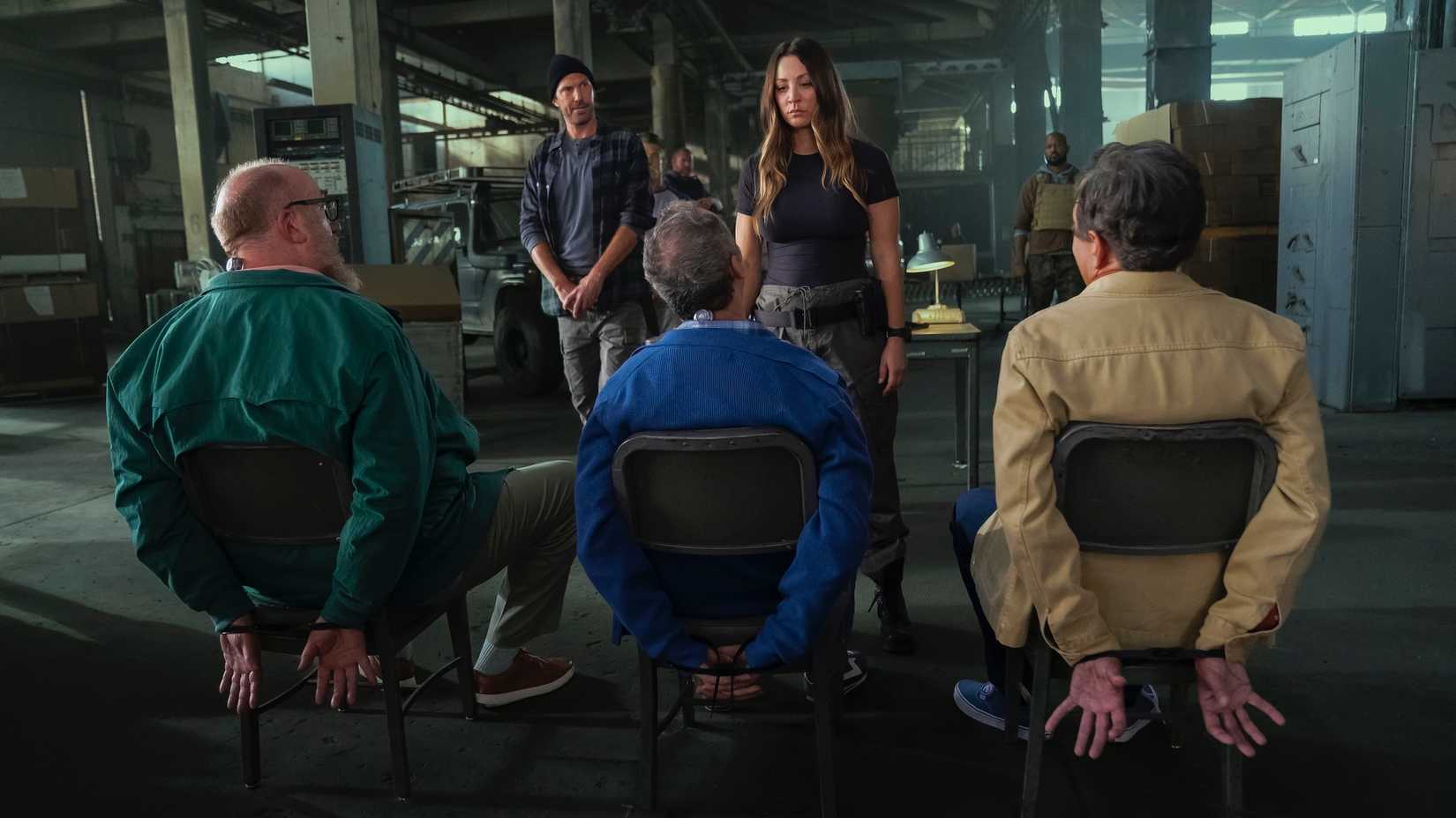 Zach, Stuart, Barry, Zach, and Penny in Stuart Fails to Save the Universe
