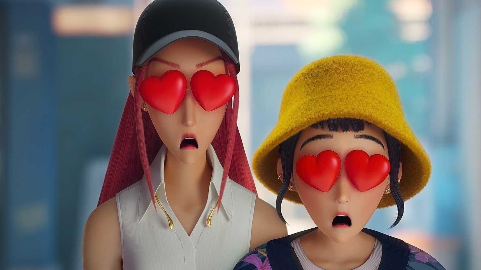 Zoey and Mira in KPop Demon Hunters