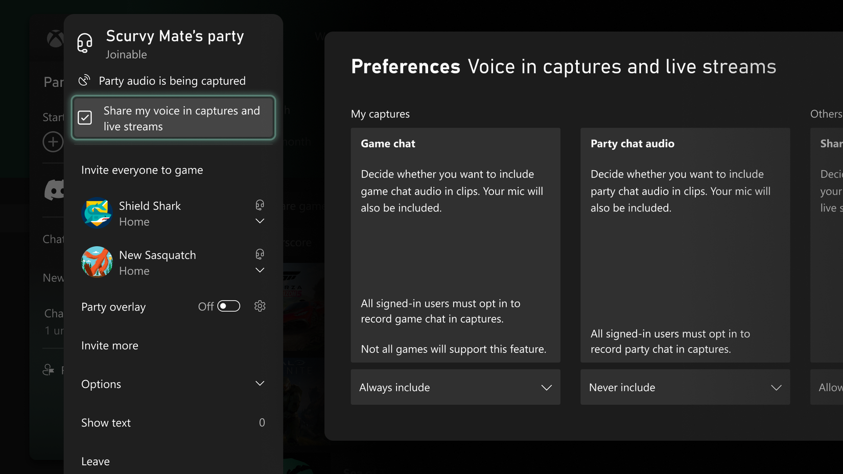 Image shows recent Xbox update