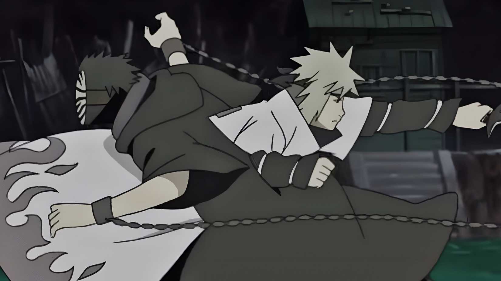 Minato gaining a tactical win over Obito in Naruto: Shippuden