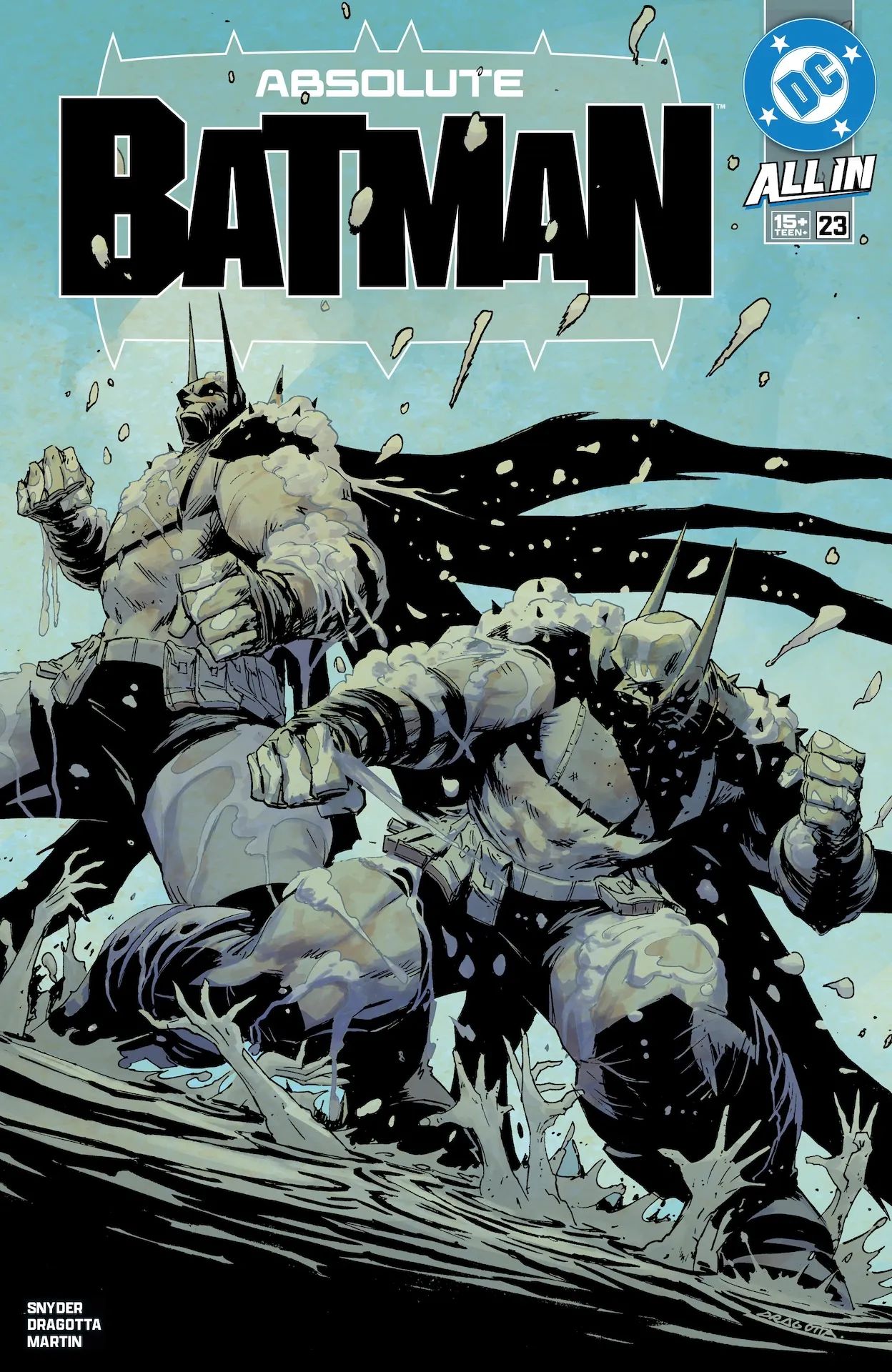 Absolute Batman fights Clayface in DC Comics cover