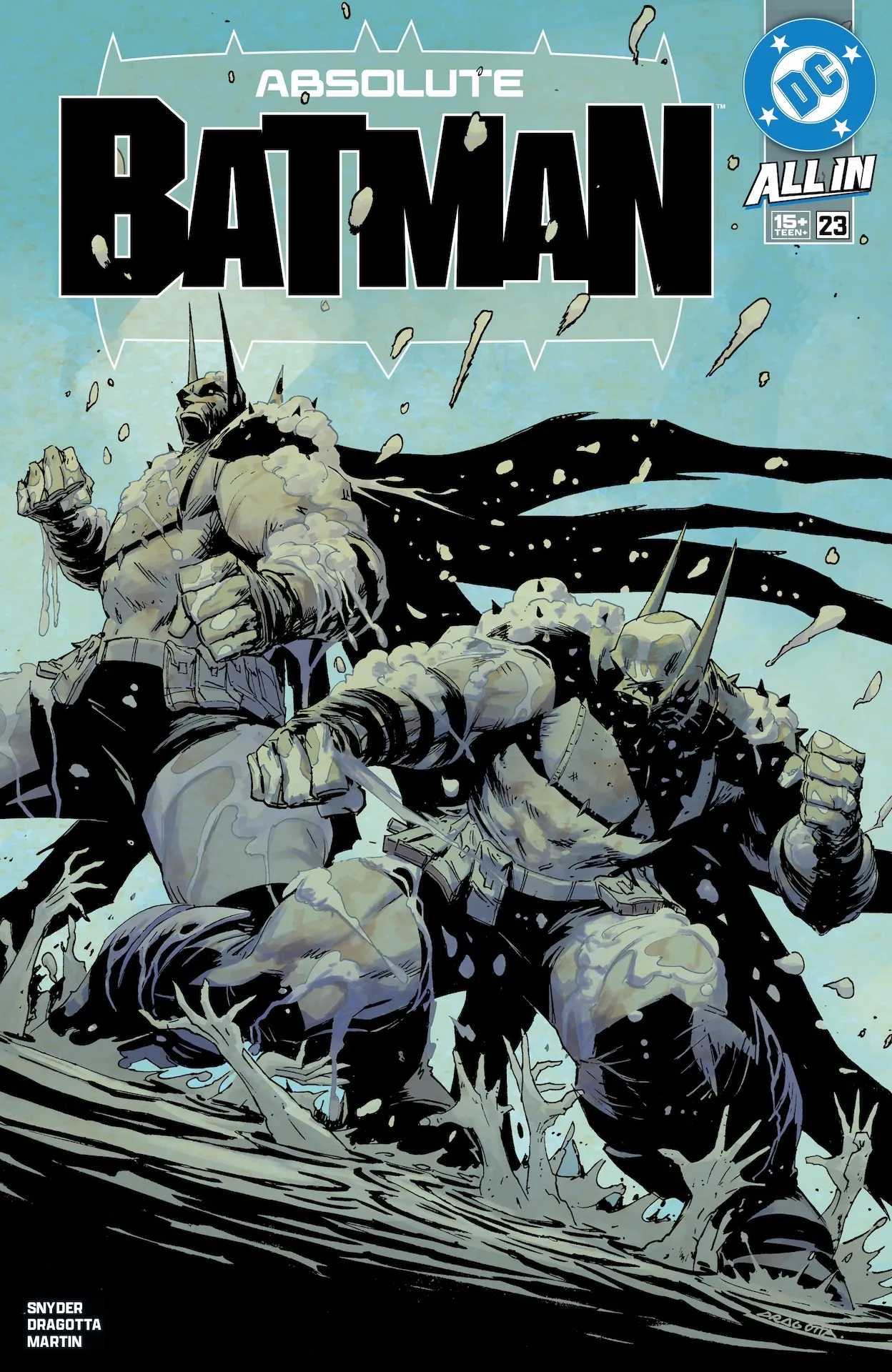 Absolute Batman fights Clayface in DC Comics cover