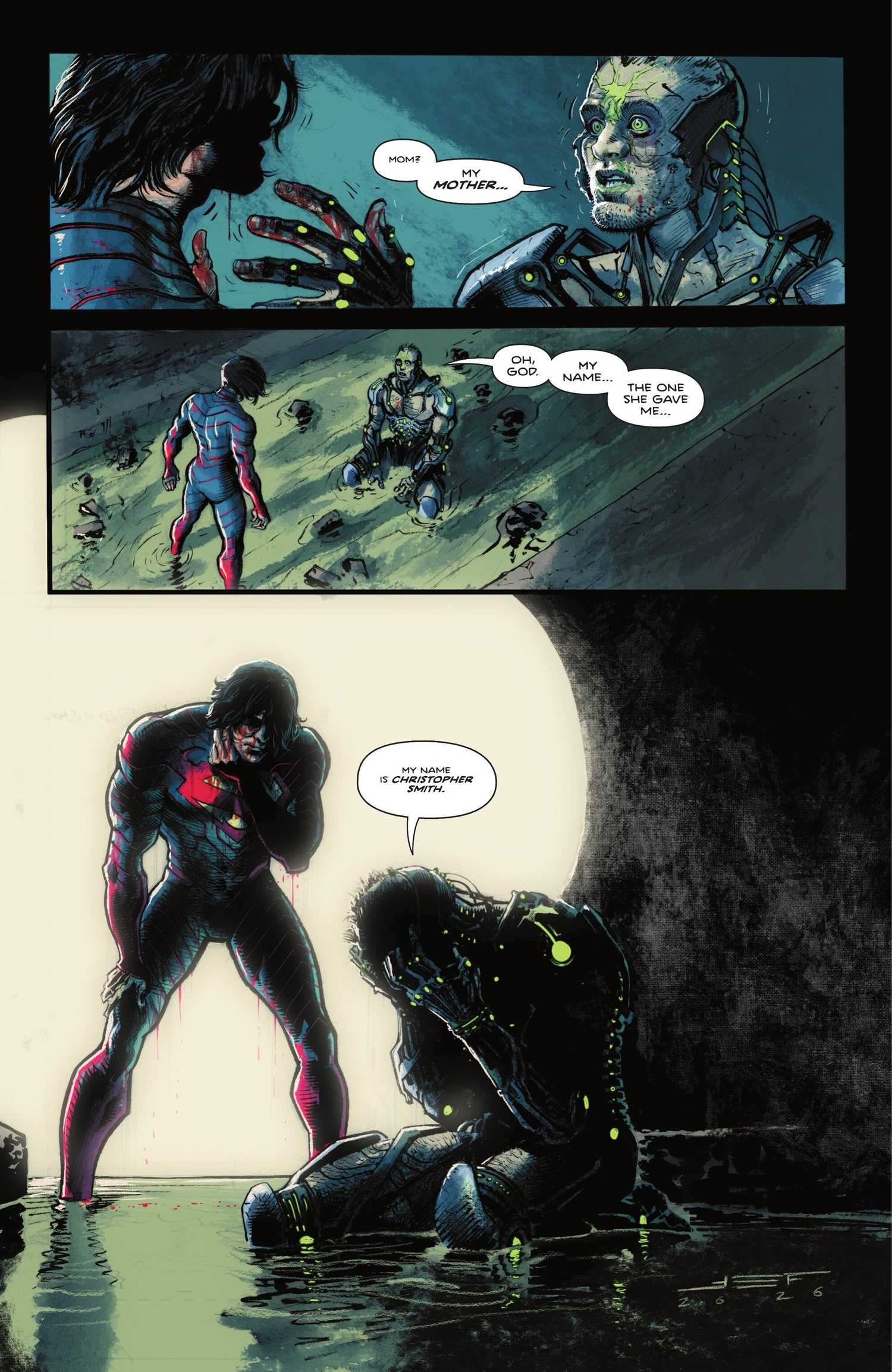 Absolute Superman #22 with Metallo page 1
