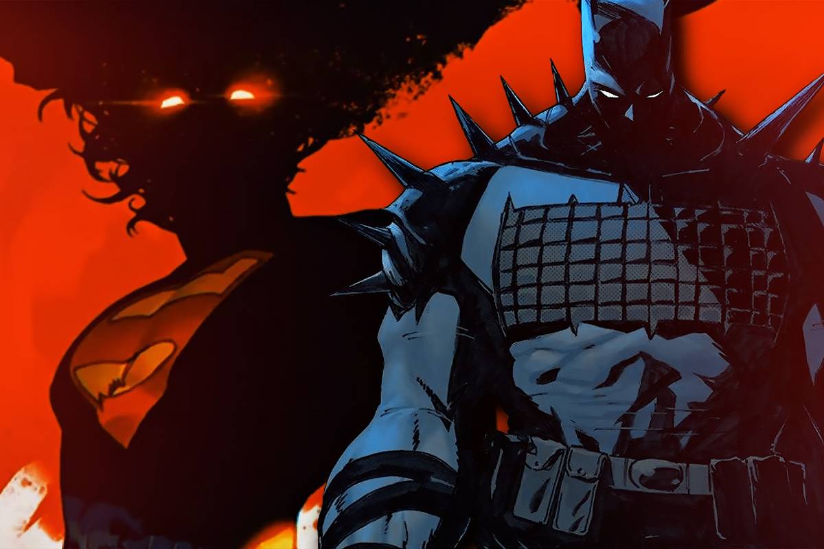 Action-packed splash page from the latest DC Comics ongoing series featuring Lobo and Batman