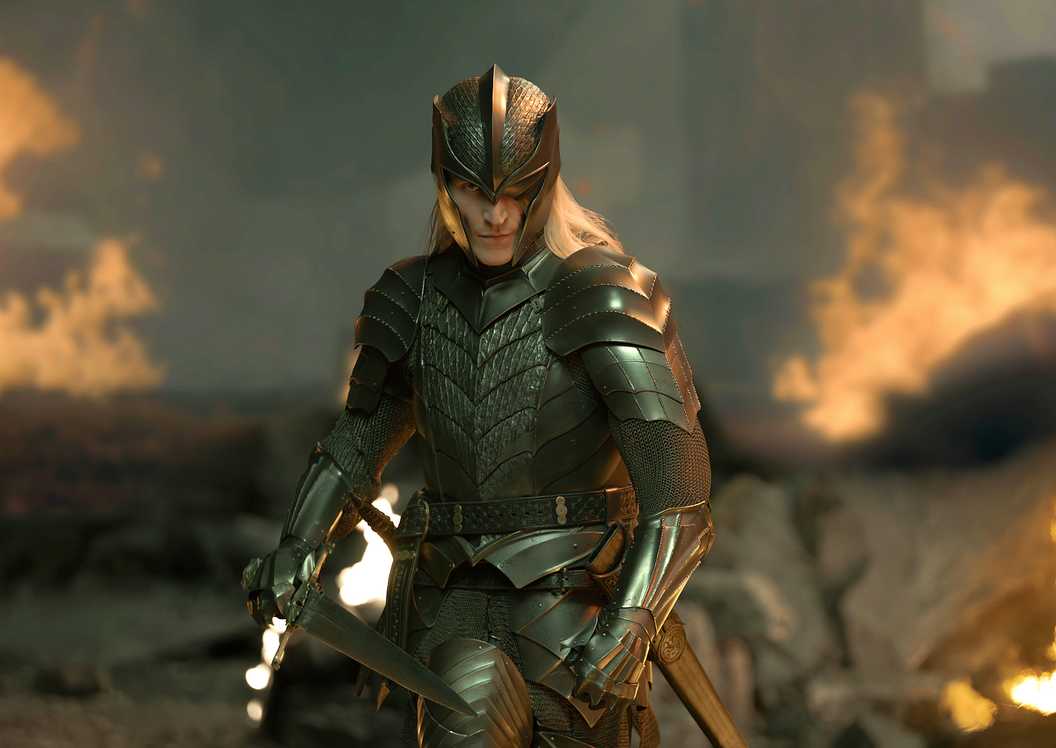 Aemond Targaryen in armor surrounded by fire in House of the Dragon season 3