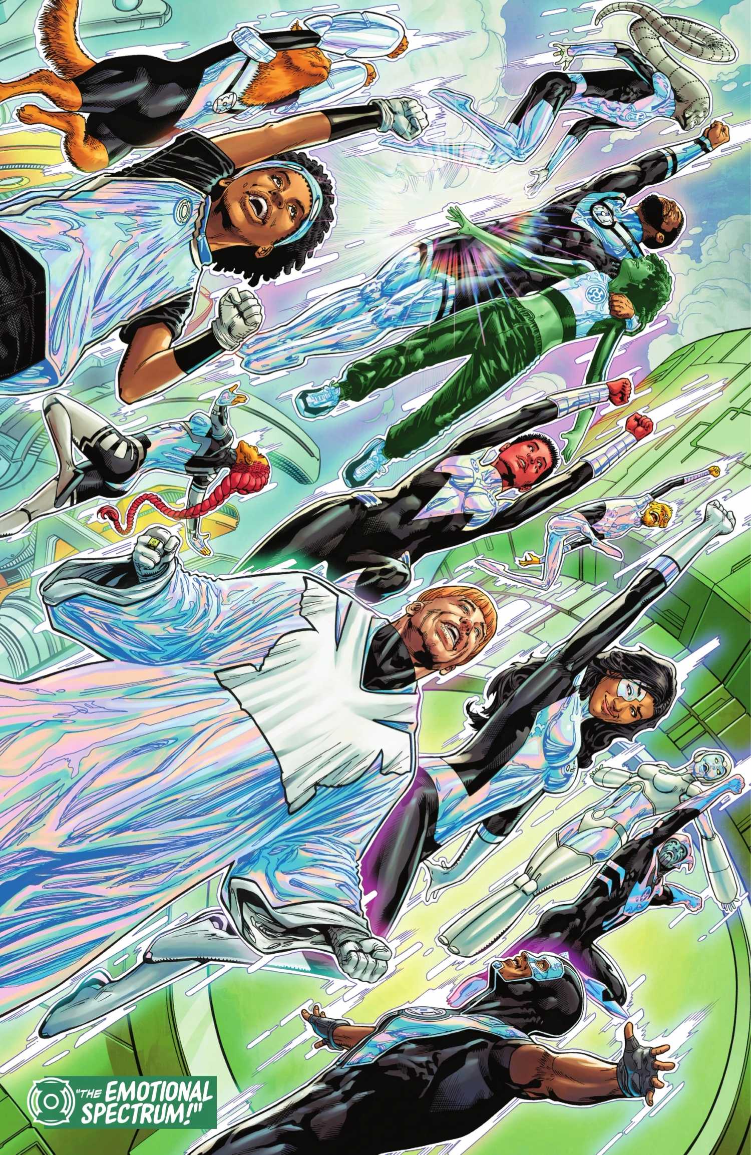 Allsight Guy Gardner leads the Chrome Lantern Corps in DC Comics