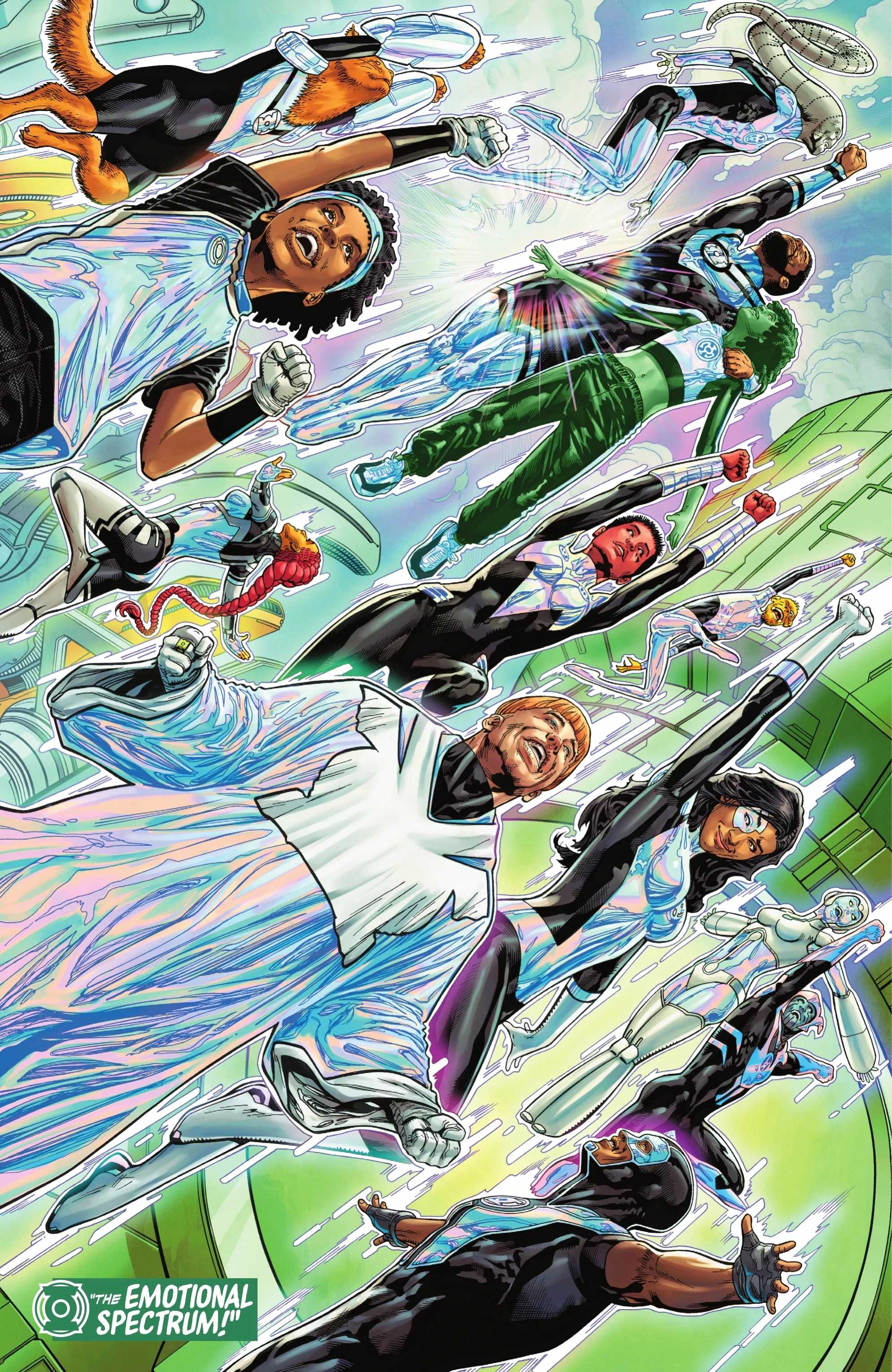 Allsight Guy Gardner leads the Chrome Lantern Corps in DC Comics