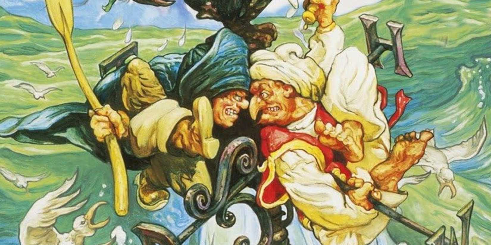 Art from the cover of the Discworld novel Jingo