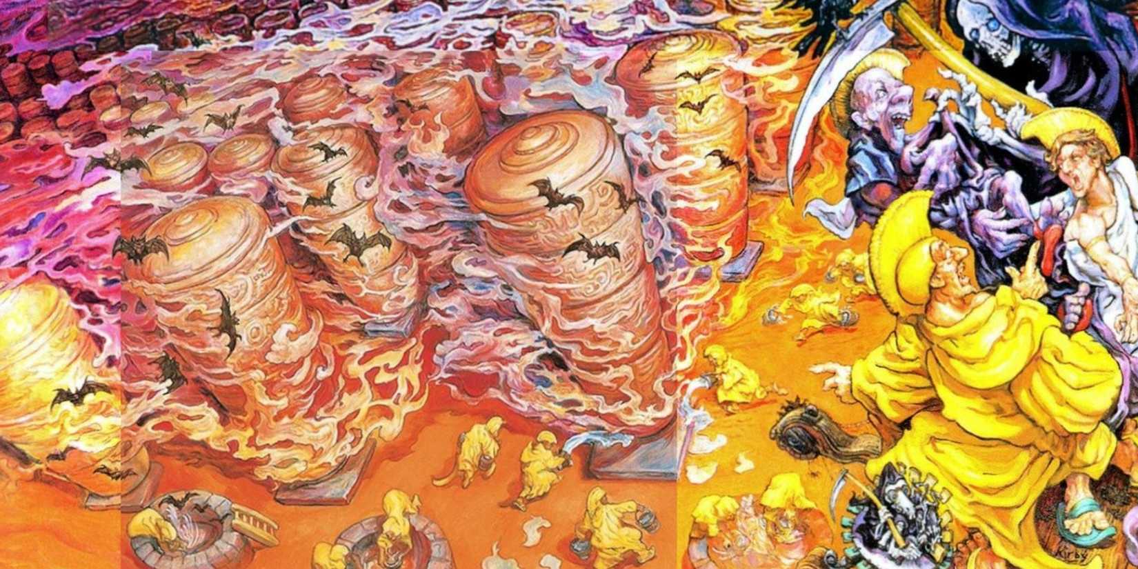 Art from the cover of the Discworld novel Thief of Time