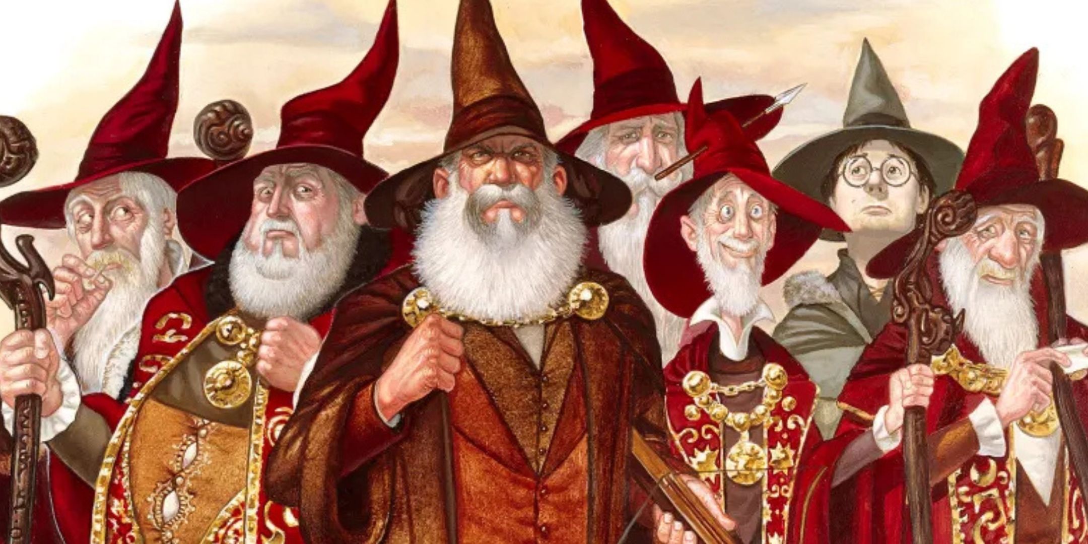 Art of the faculty of Unseen University in Discworld by Paul Kidby