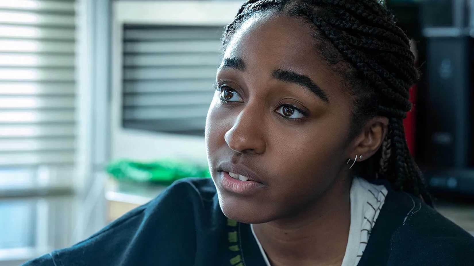 Ayo Edebiri as Sydney in The Bear.