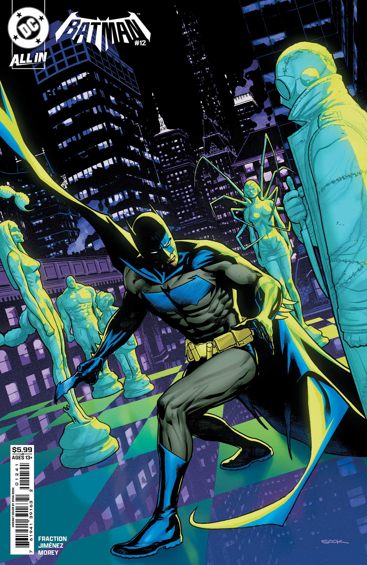 batman 12 cover showing six new villains