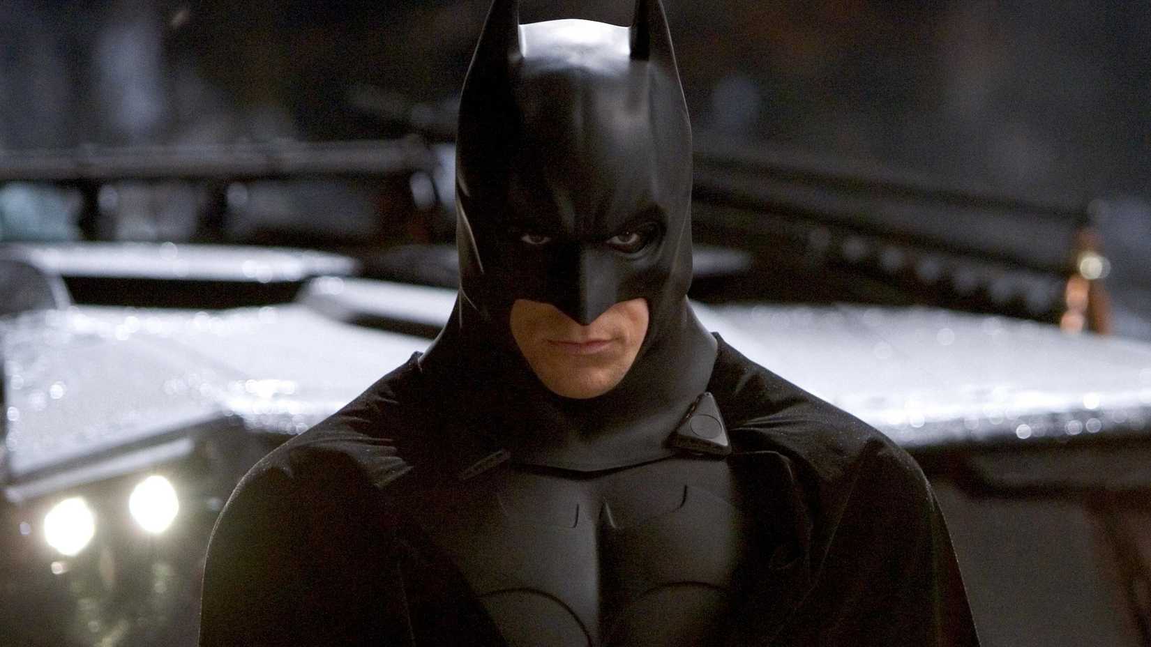 Christian Bale in the Batsuit in Batman Begins