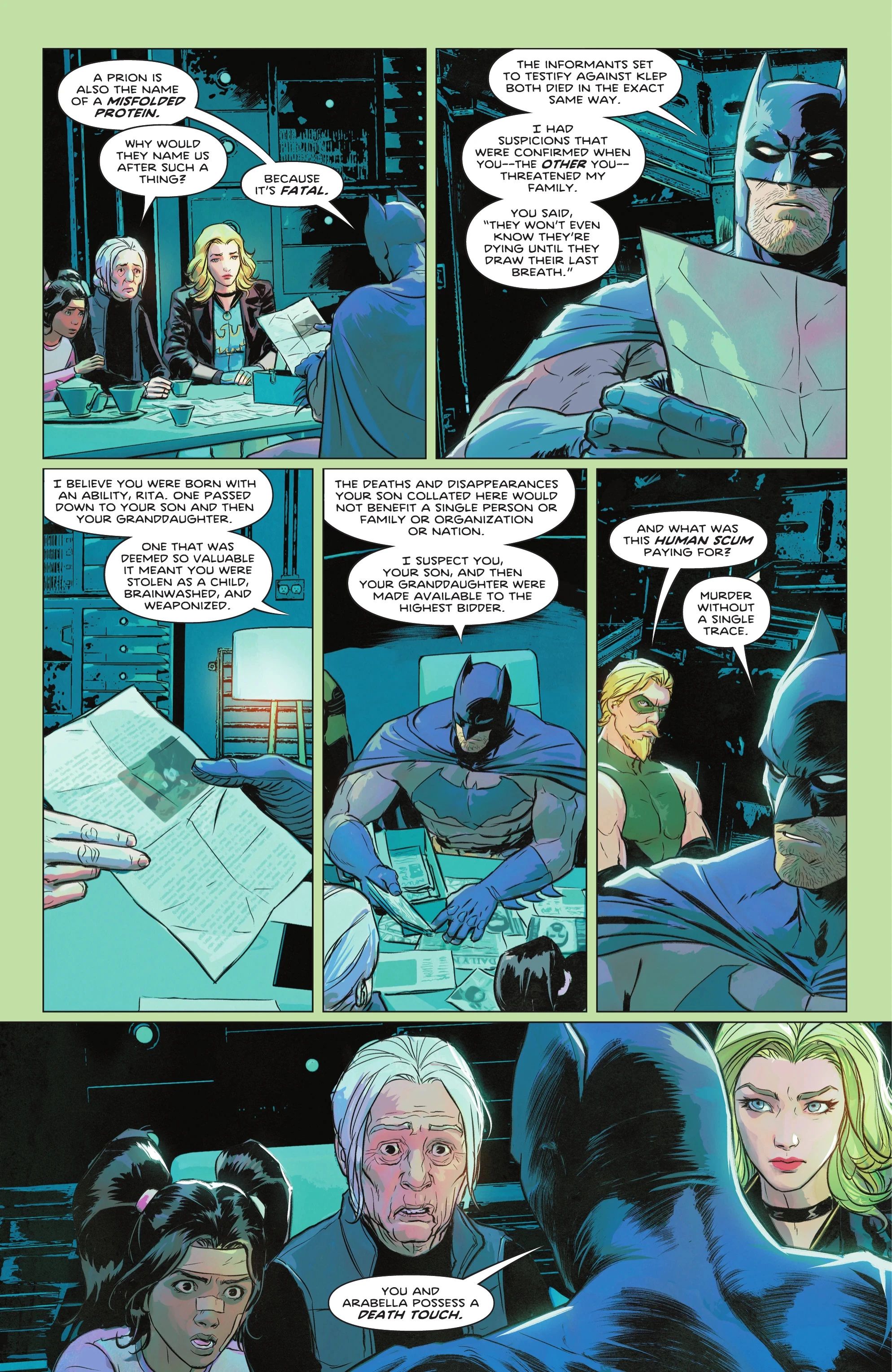 Batman Discovers the Prions' Death Touch in Detective Comics #1112