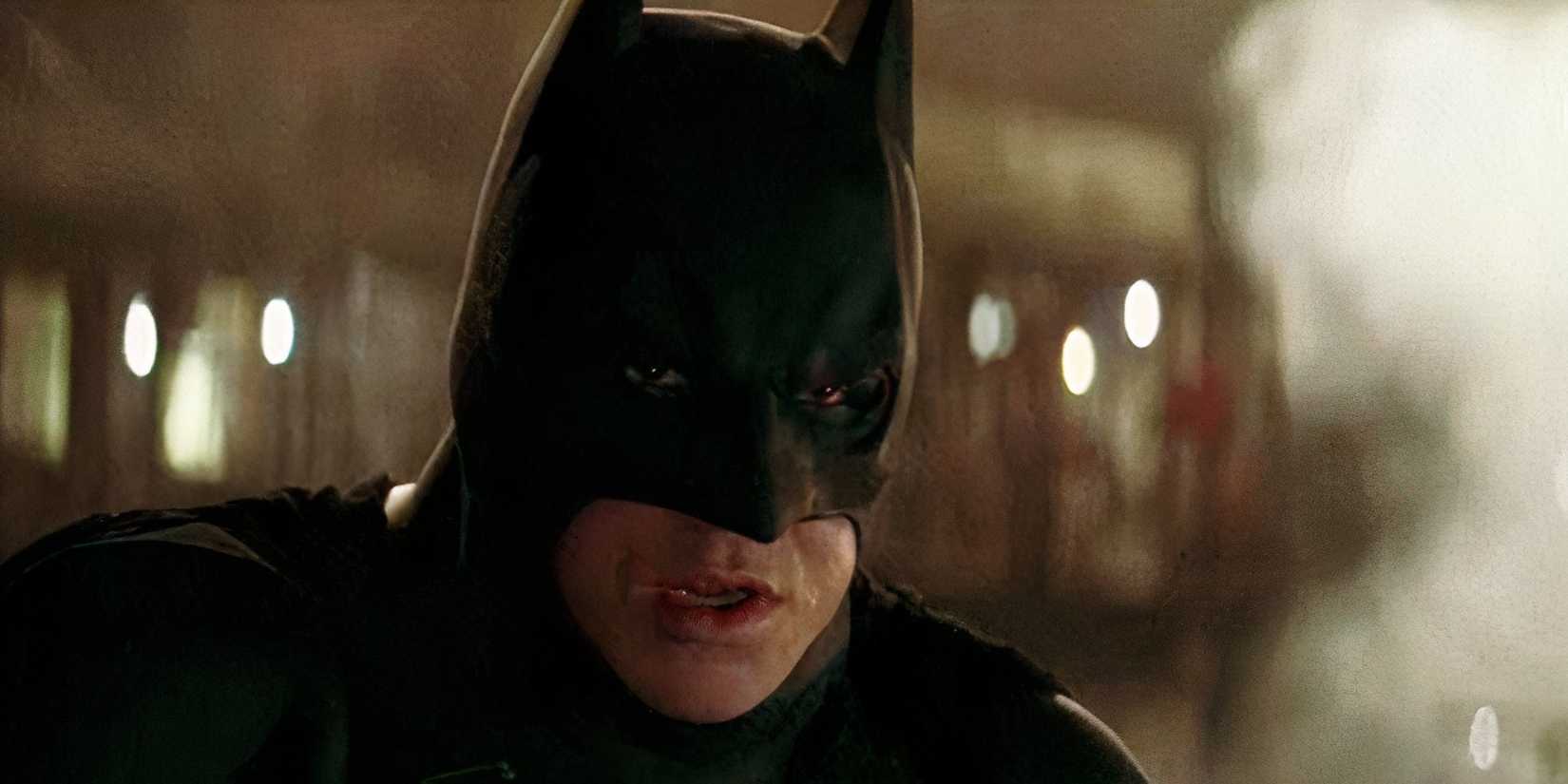 Batman talking to Rachel in Batman Begins