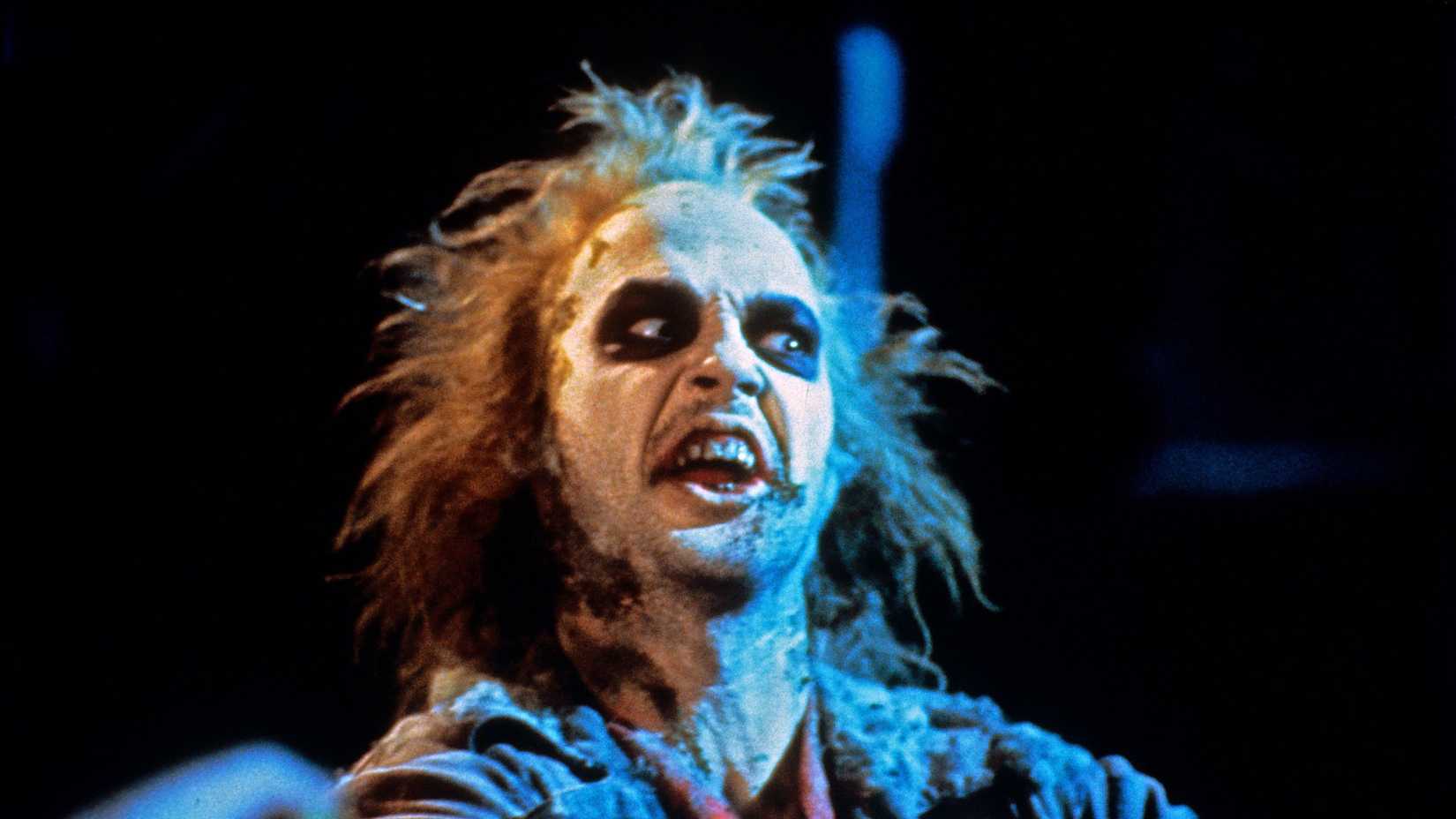 Beetlejuice (Michael Keaton) looking scary