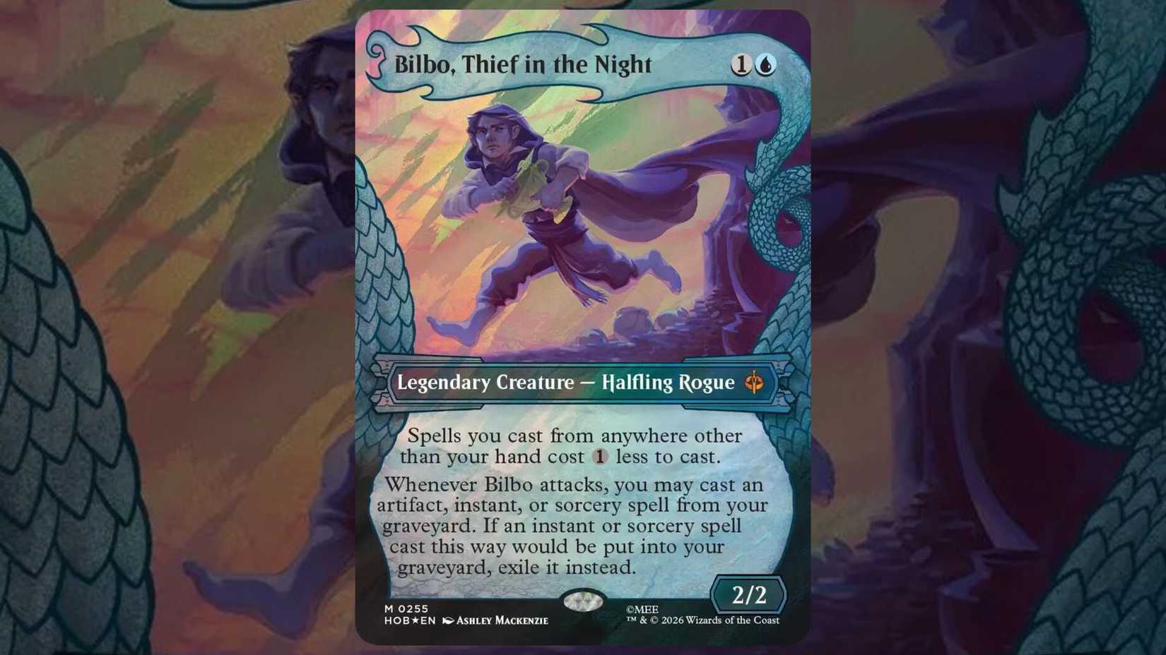 Bilbo thief in the night 255 MtG card from Hobbit