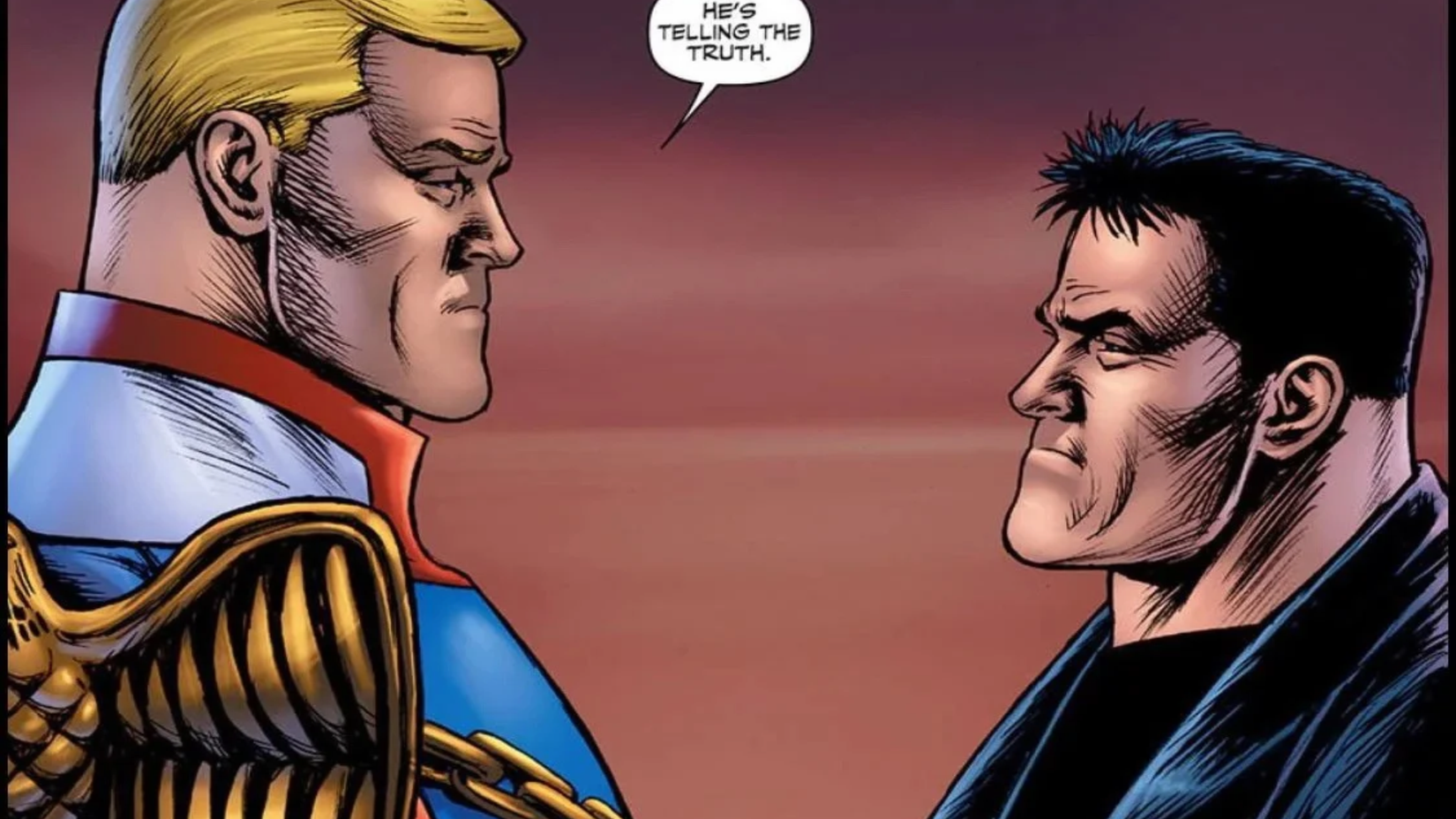 Billy Butcher and Homelander comics