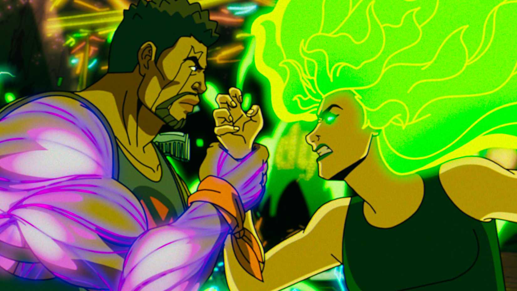 Bishop holding Polaris' arm in X-men '97 season 2