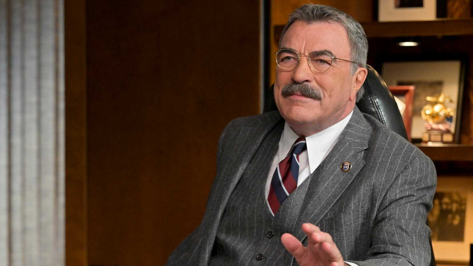 Still of Tom Selleck as Commissioner Frank Reagan in Blue Bloods season 13.