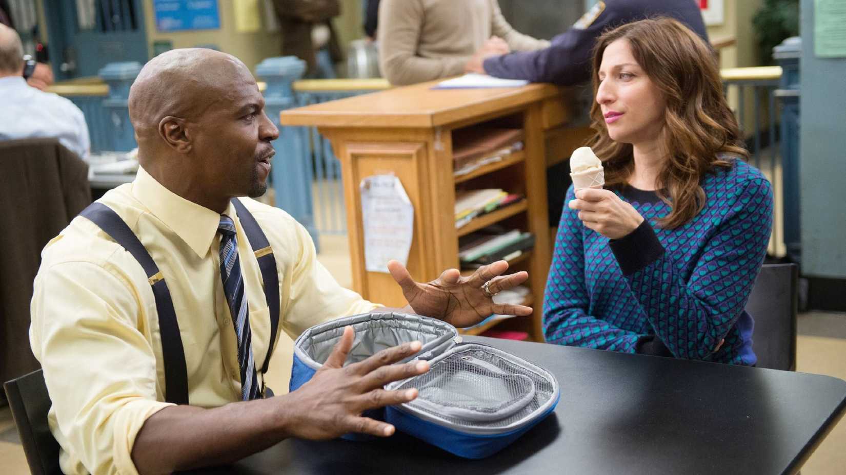 Terry and Gina from Brooklyn Nine-Nine