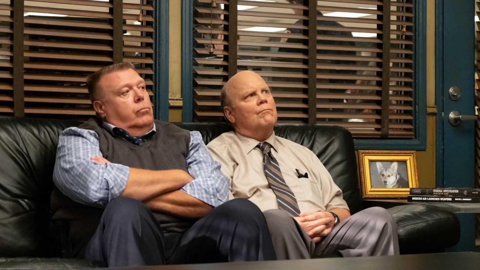 Hitchcock and Scully from Brooklyn Nine-Nine