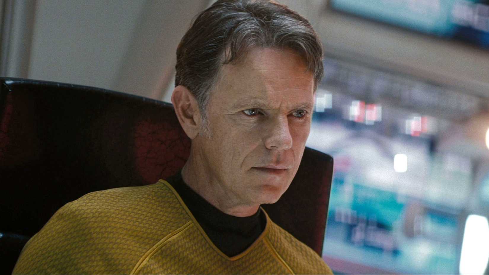 Bruce Greenwood as Captain PIke in Star Trek 2009