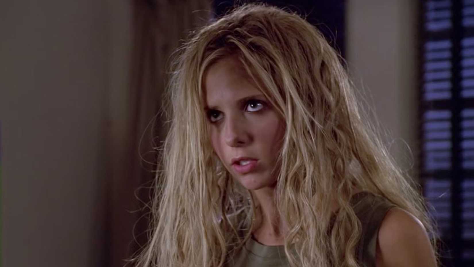 Cavewoman Buffy in the Buffy the Vampire Slayer episode "Beer Bad."