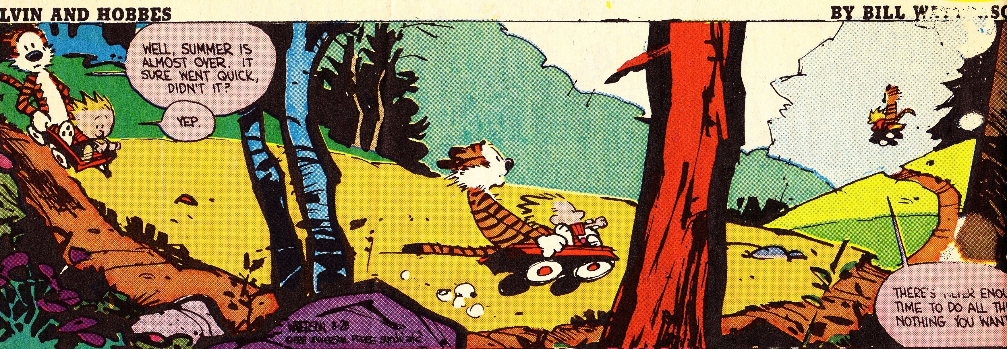 Calvin and Hobbes time