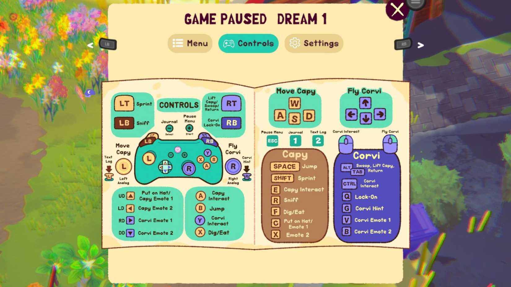 Capy Castaway controls