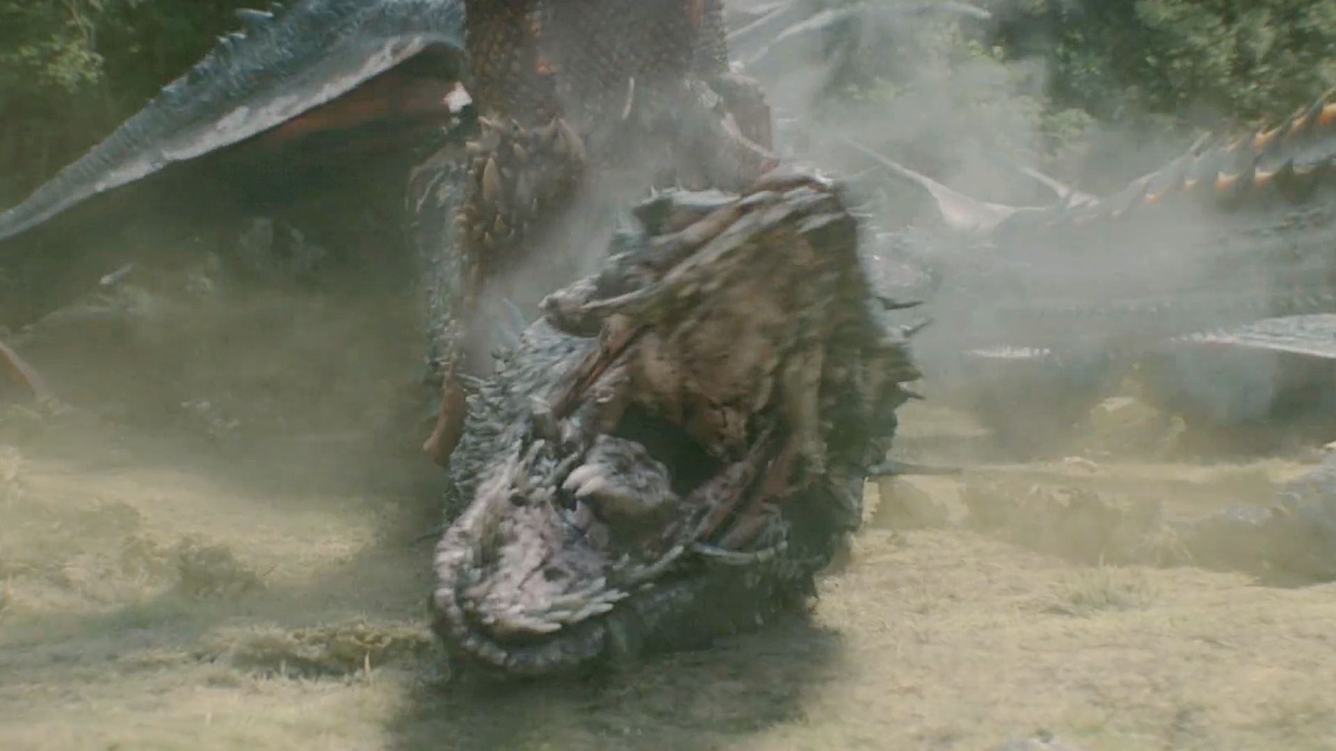 Caraxes attacking Sheepstealer in House of the Dragon Season 3, Episode 7-1
