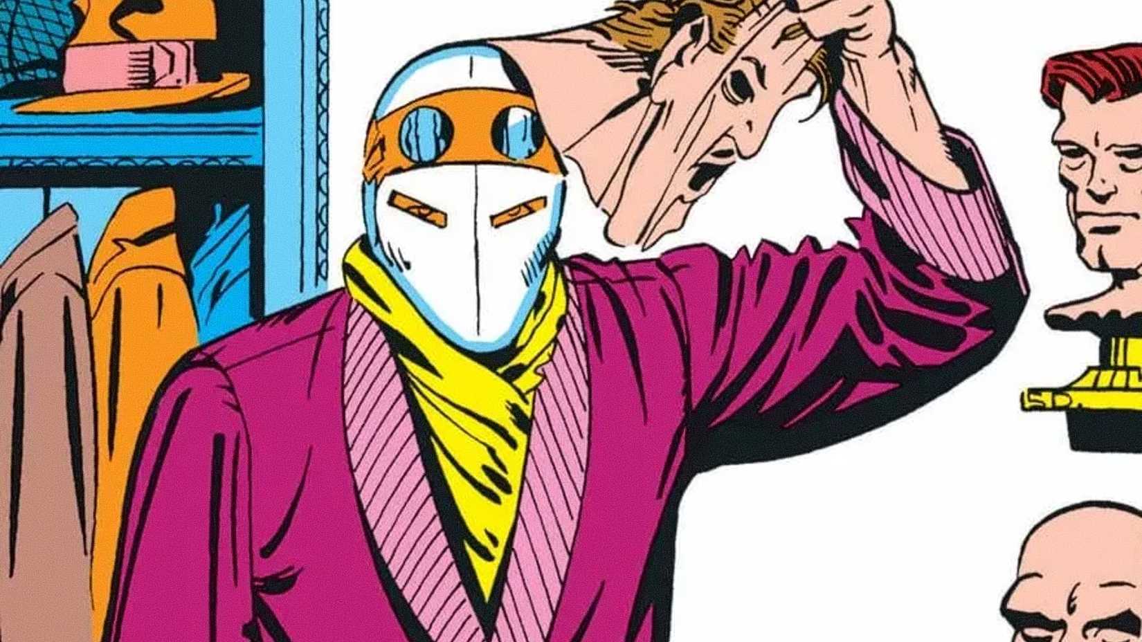 Chameleon removes his mask in Spider-Man comic cover