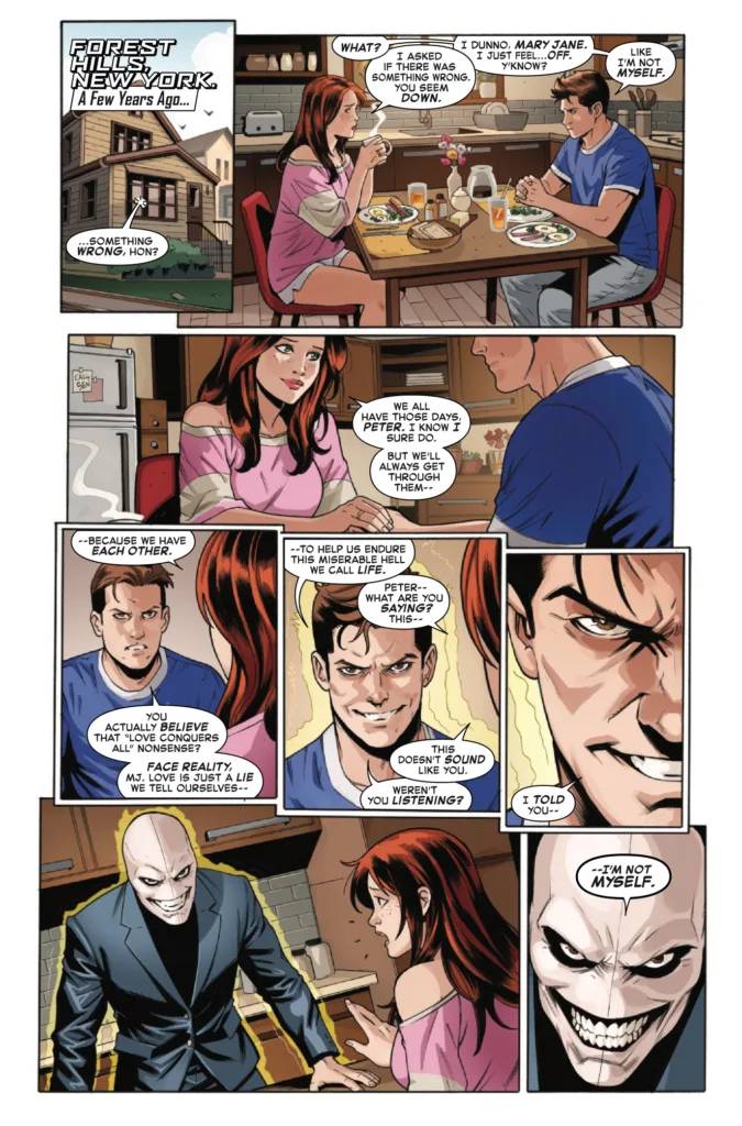 Chameleon unveils his appearance in Mary Jane Face It Tiger #1