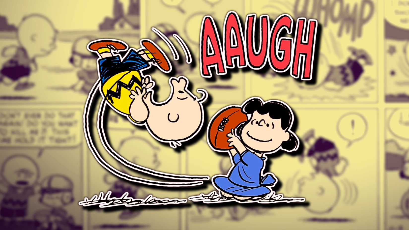Charlie Brown and Lucy Football Gag